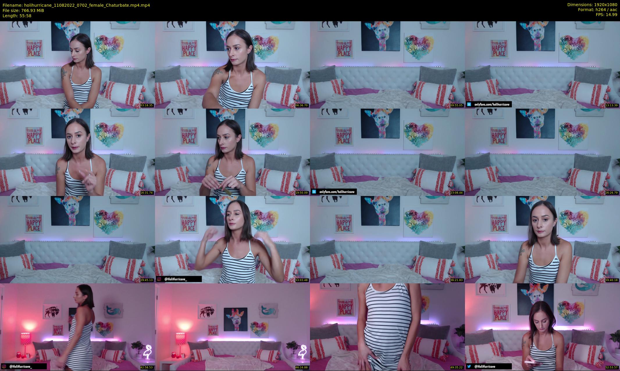 holihurricane — 56 minute Chaturbate female cam show recording, 1080p, Aug 11, 2022