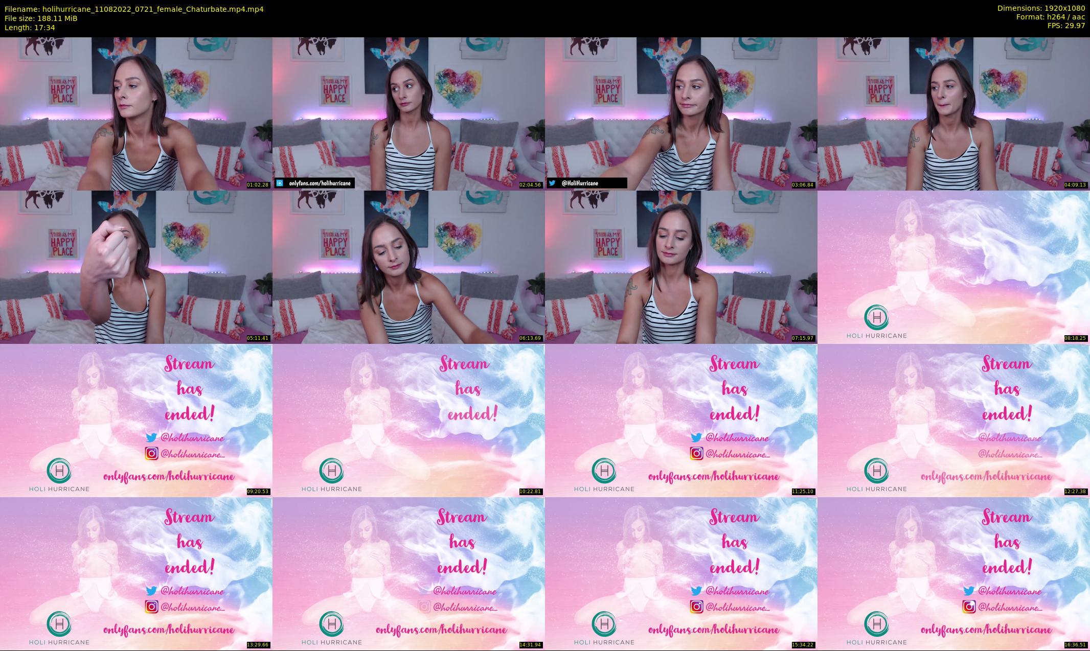 holihurricane — 18 minute Chaturbate female cam show recording, 1080p, Aug 11, 2022
