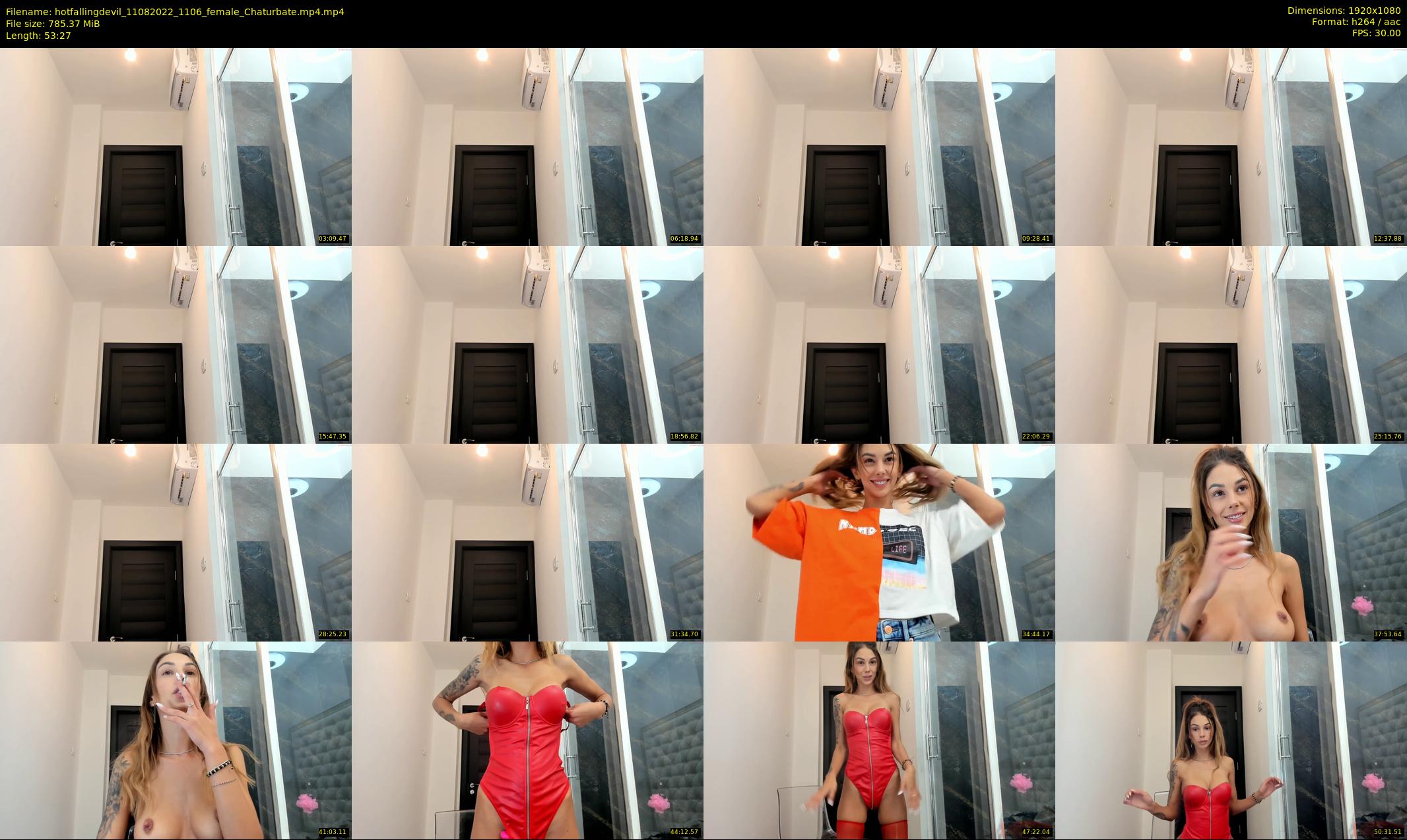 hotfallingdevil — 54 minute Chaturbate female cam show recording, 1080p, Aug 11, 2022