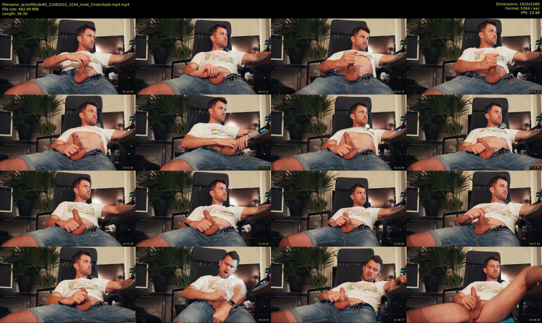 jackoffdude85 — 37 minute Chaturbate male cam show recording, 1080p, Aug 11, 2022
