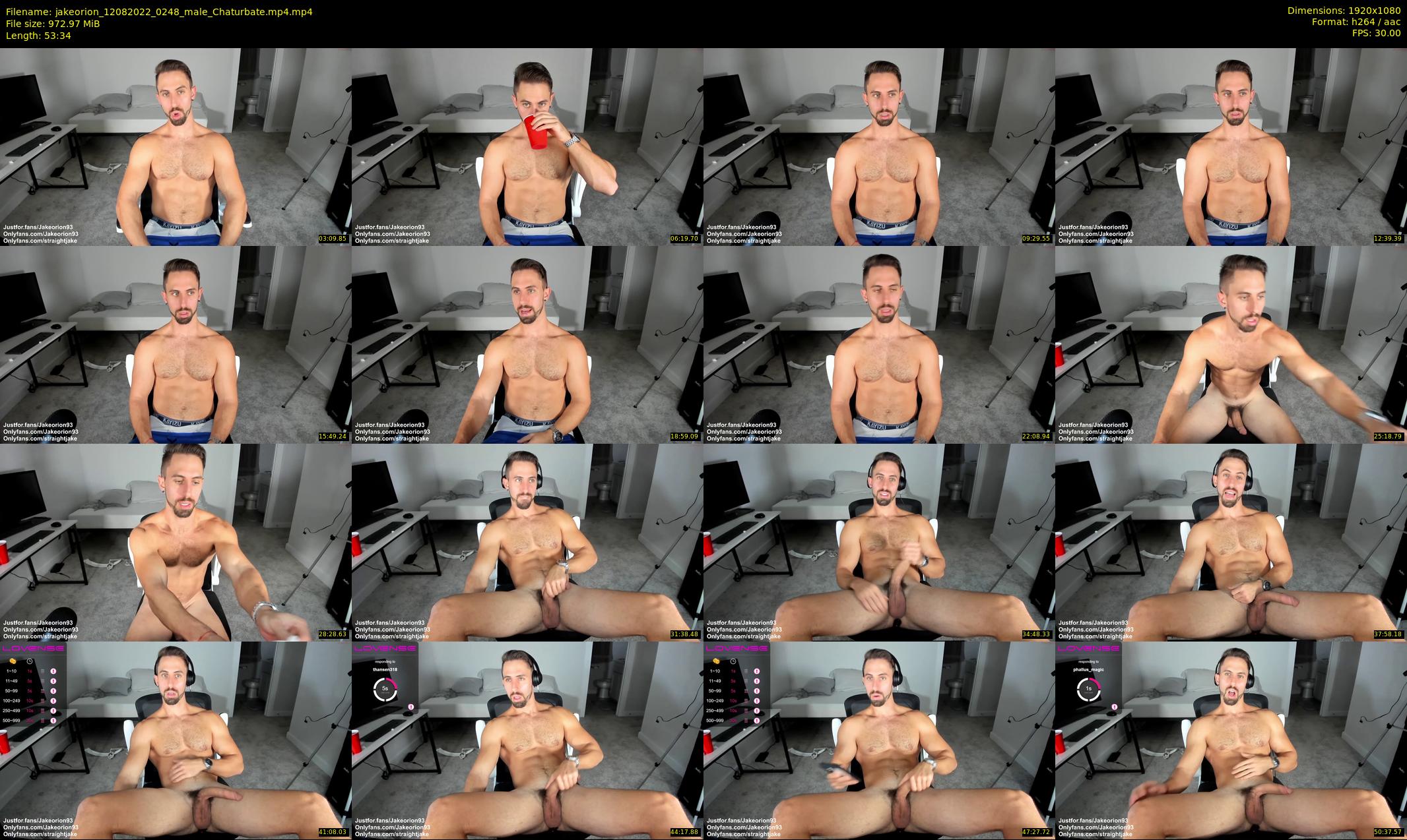 jakeorion — 54 minute Chaturbate male cam show recording, 1080p, Aug 12, 2022