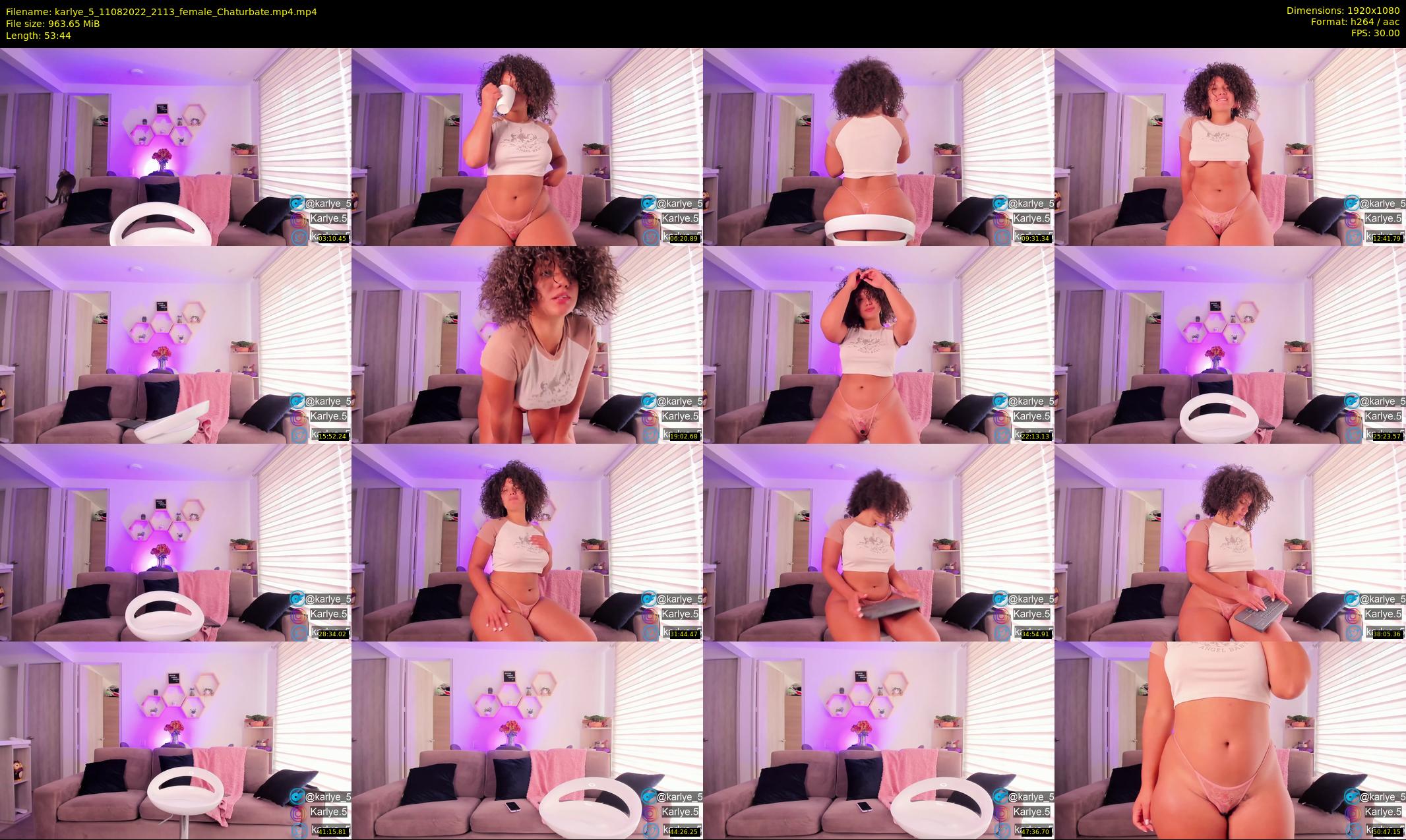 karlye_5 — 54 minute Chaturbate female cam show recording, 1080p, Aug 11, 2022