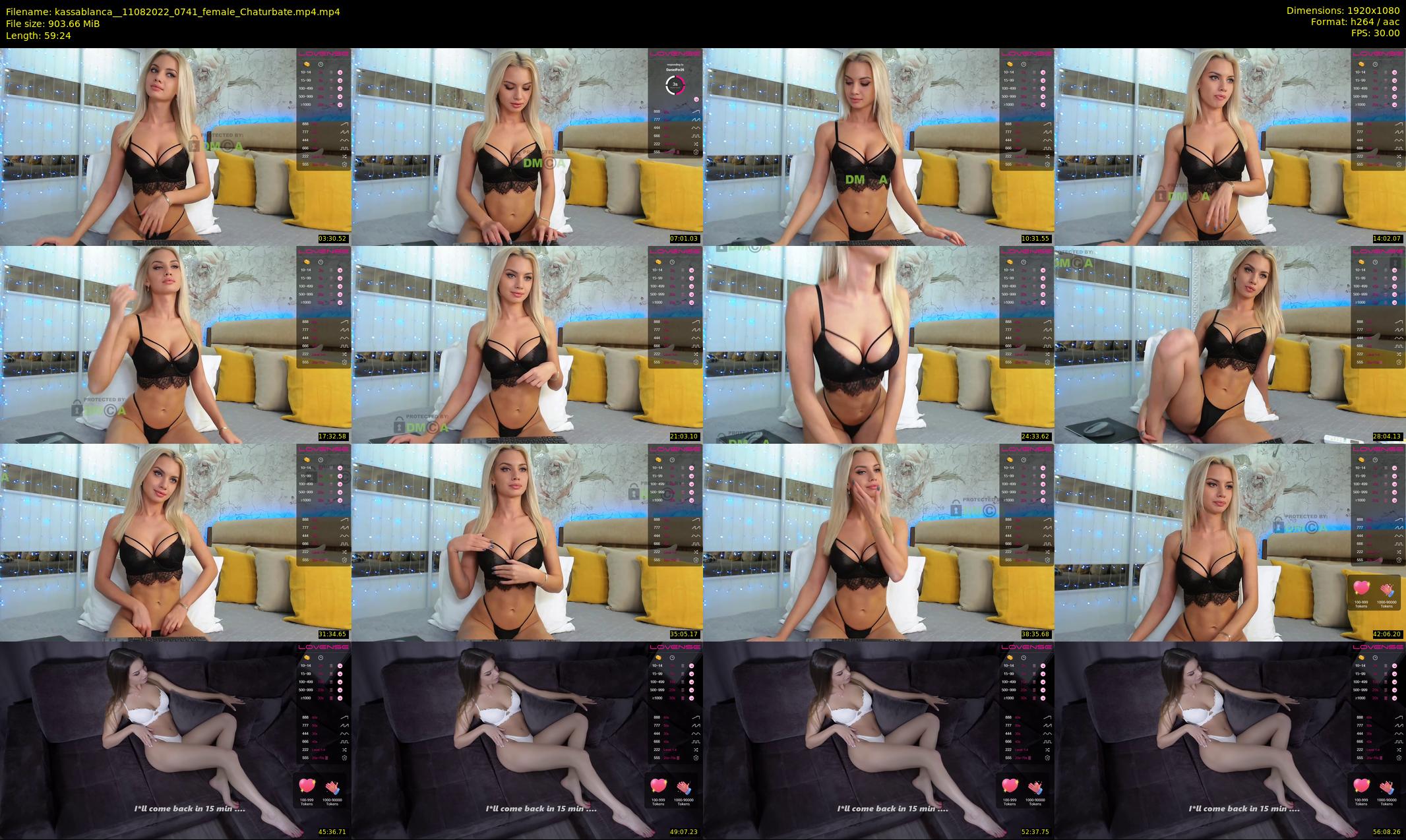 kassablanca_ — 60 minute Chaturbate female cam show recording, 1080p, Aug 11, 2022
