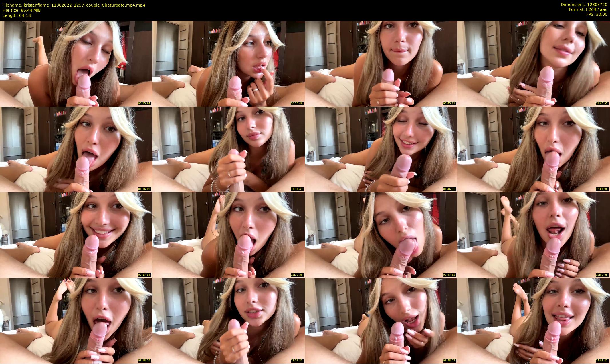 kristenflame — 5 minute Chaturbate couple cam show recording, 720p, Aug 11, 2022