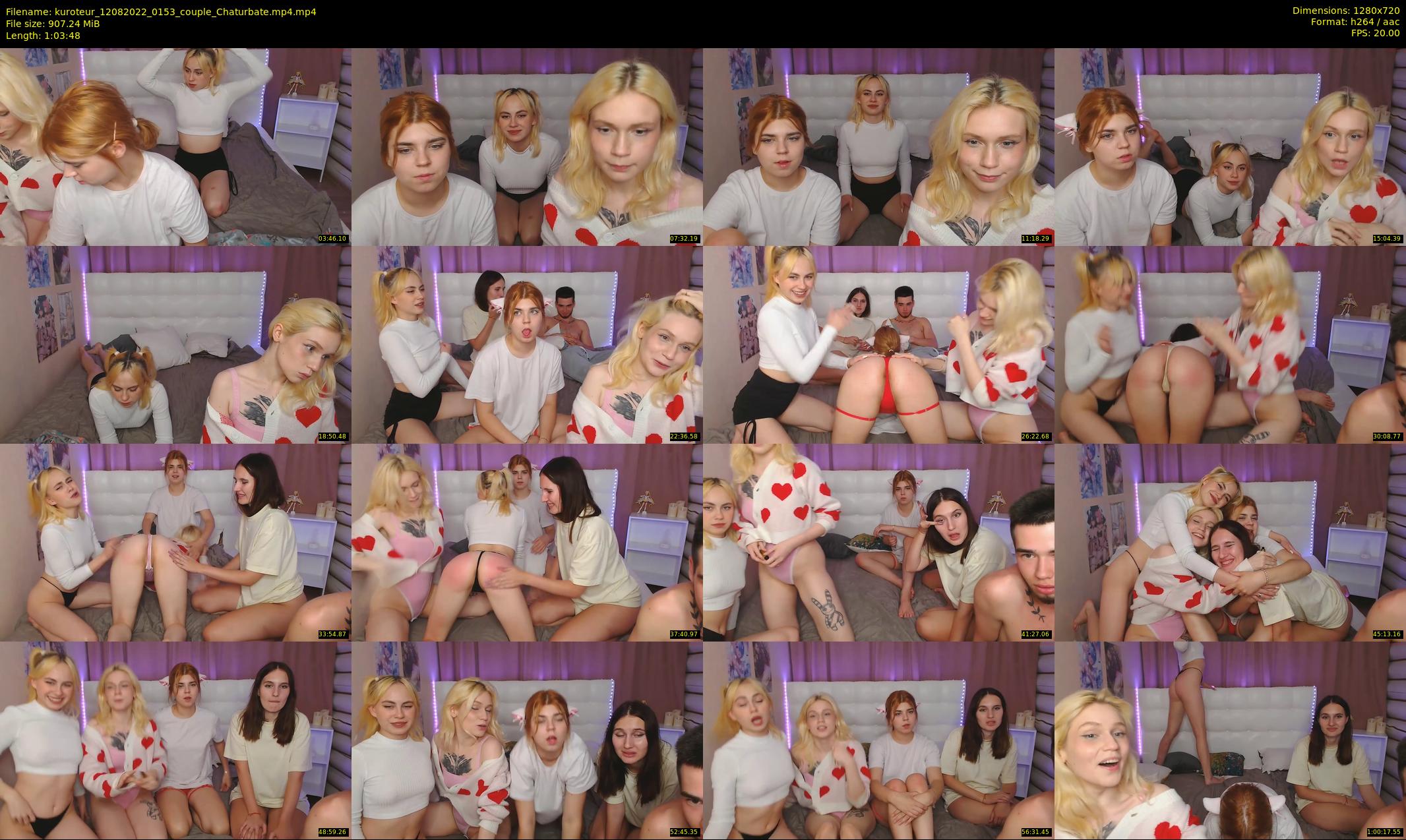 kuroteur — 64 minute Chaturbate couple cam show recording, 720p, Aug 12, 2022