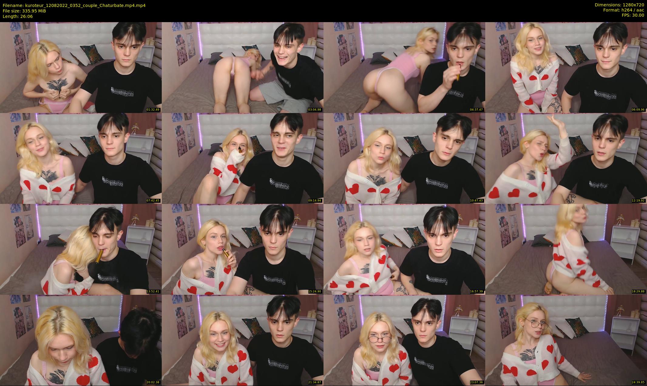 kuroteur — 27 minute Chaturbate couple cam show recording, 720p, Aug 12, 2022