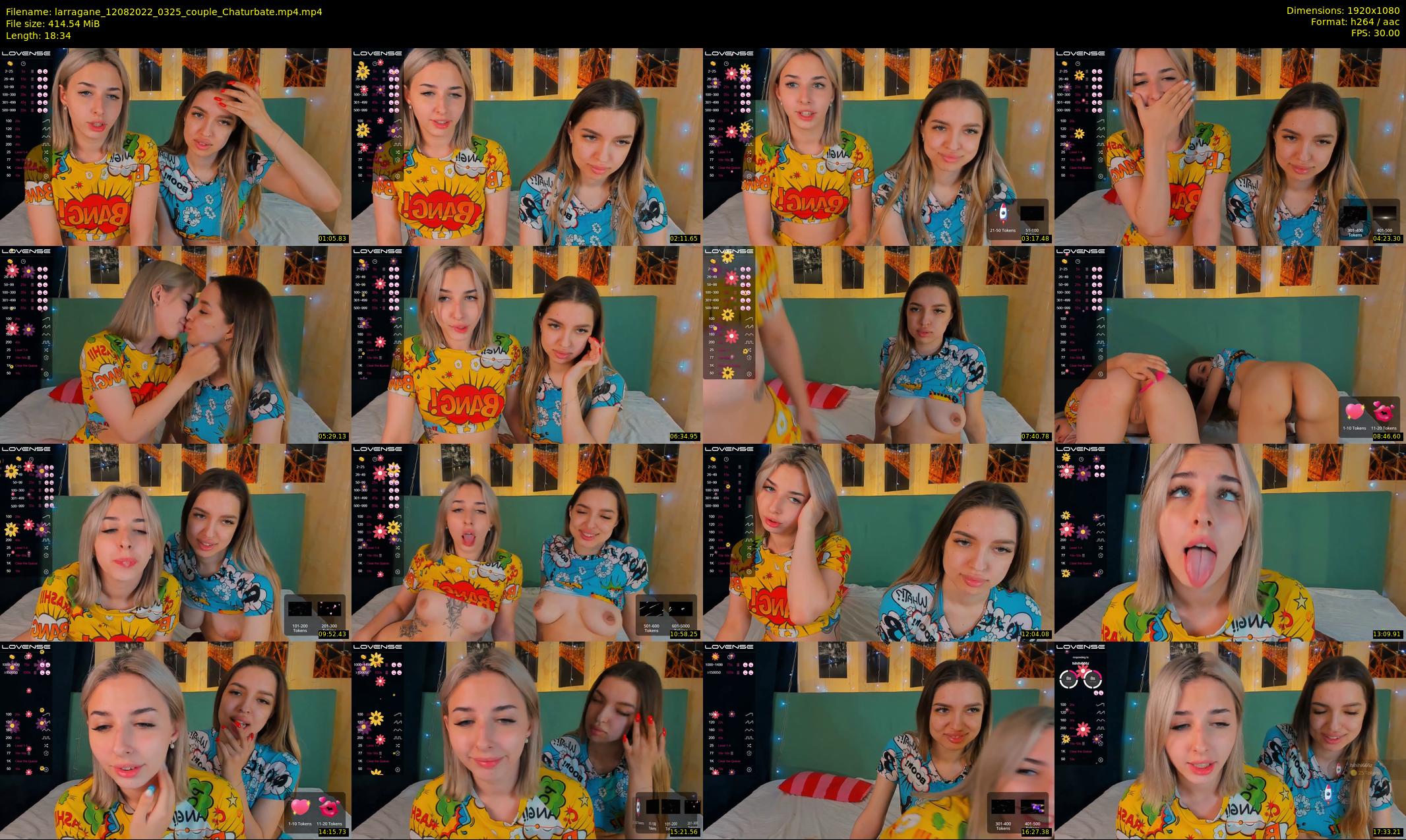 larragane — 19 minute Chaturbate couple cam show recording, 1080p, Aug 12, 2022