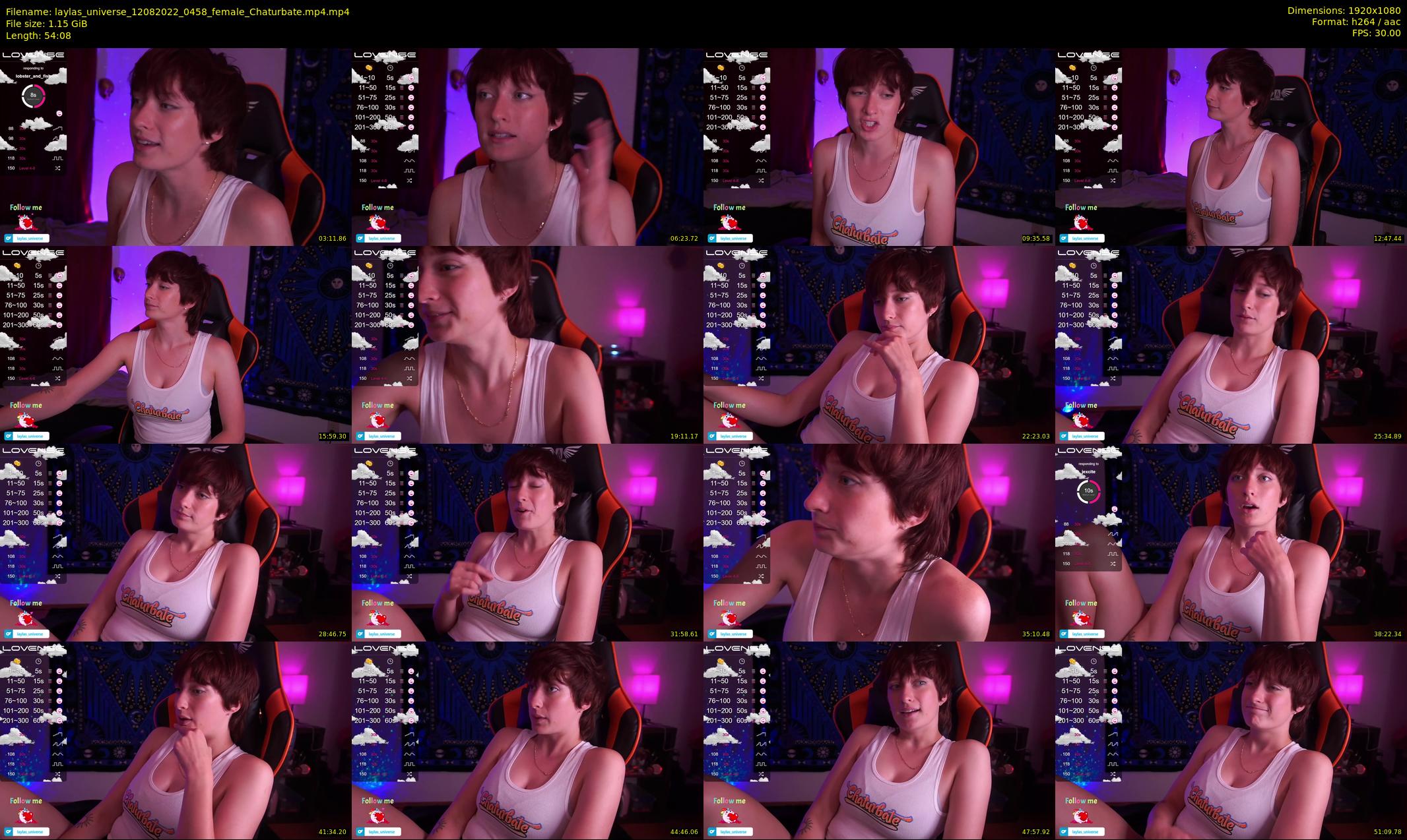 laylas_universe — 55 minute Chaturbate female cam show recording, 1080p, Aug 12, 2022
