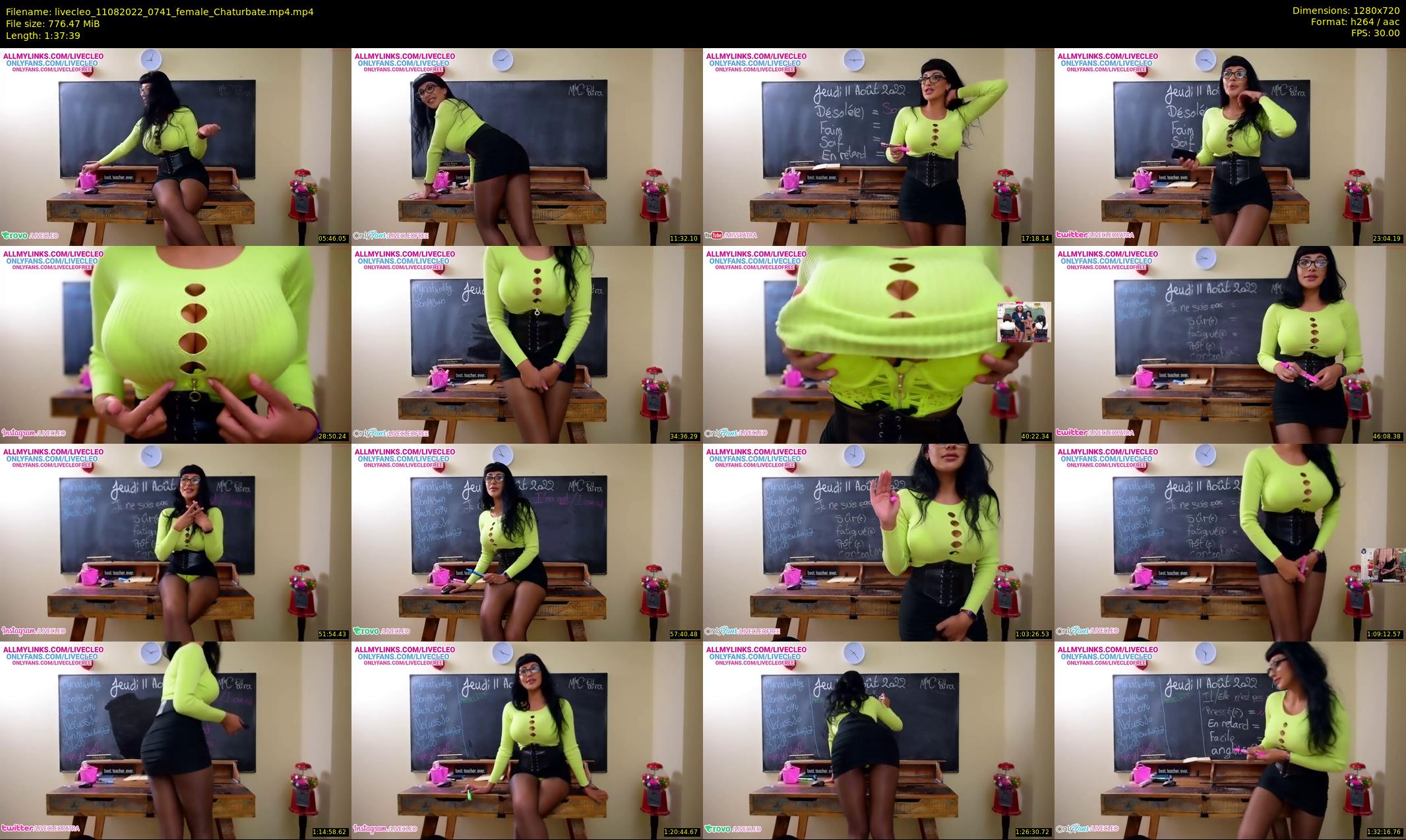 livecleo — 98 minute Chaturbate female cam show recording, 720p, Aug 11, 2022