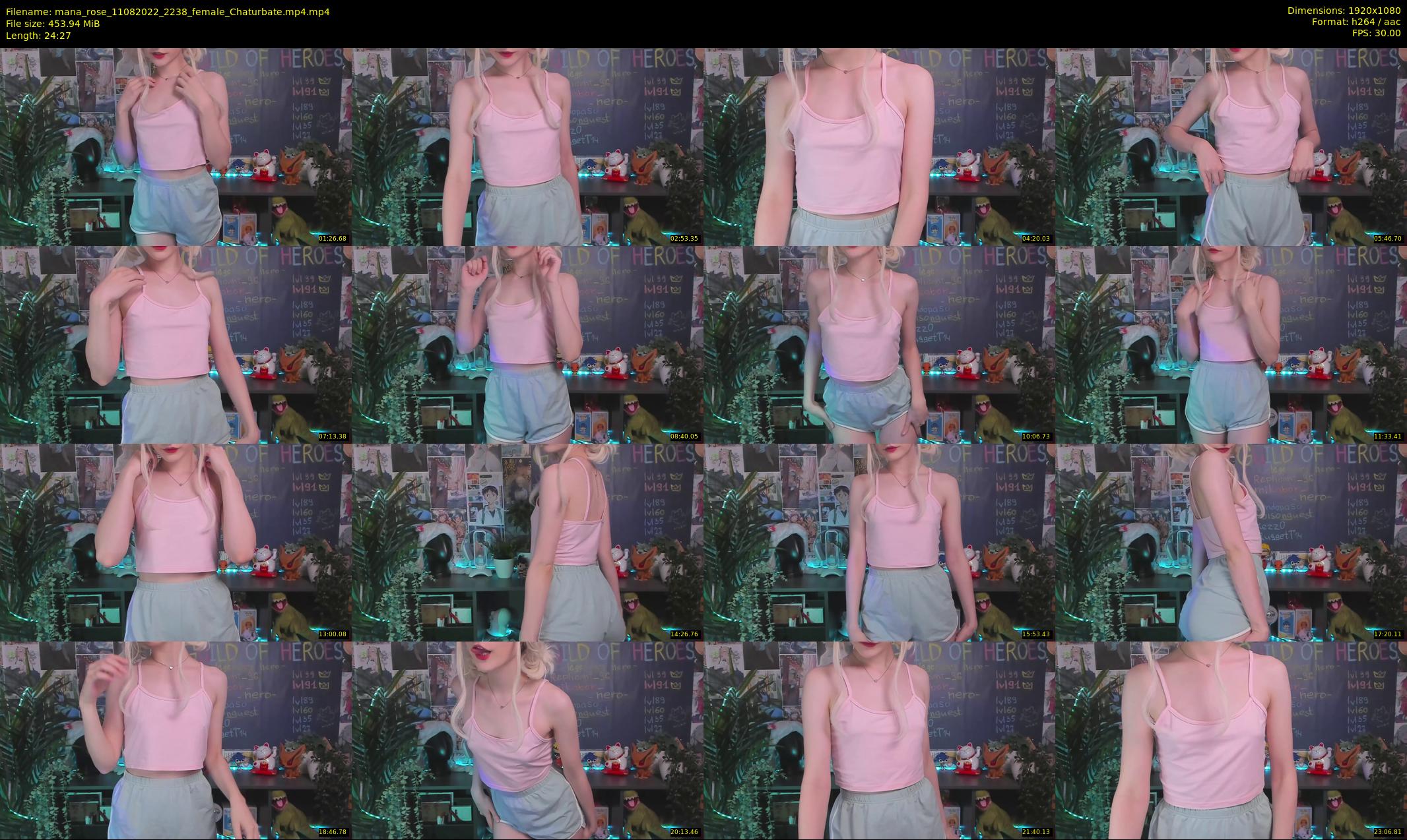 mana_rose — 25 minute Chaturbate female cam show recording, 1080p, Aug 11, 2022