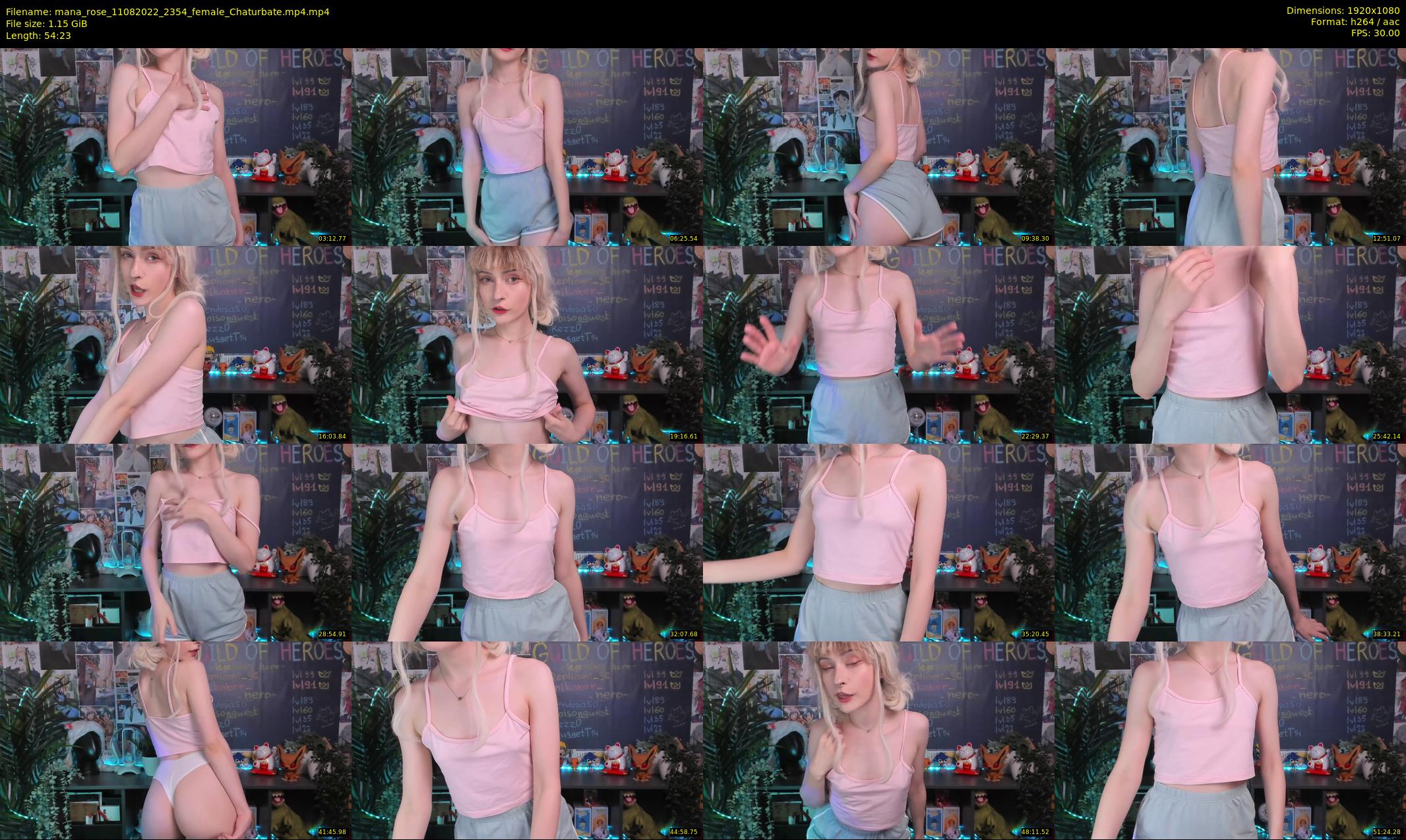 mana_rose — 55 minute Chaturbate female cam show recording, 1080p, Aug 11, 2022