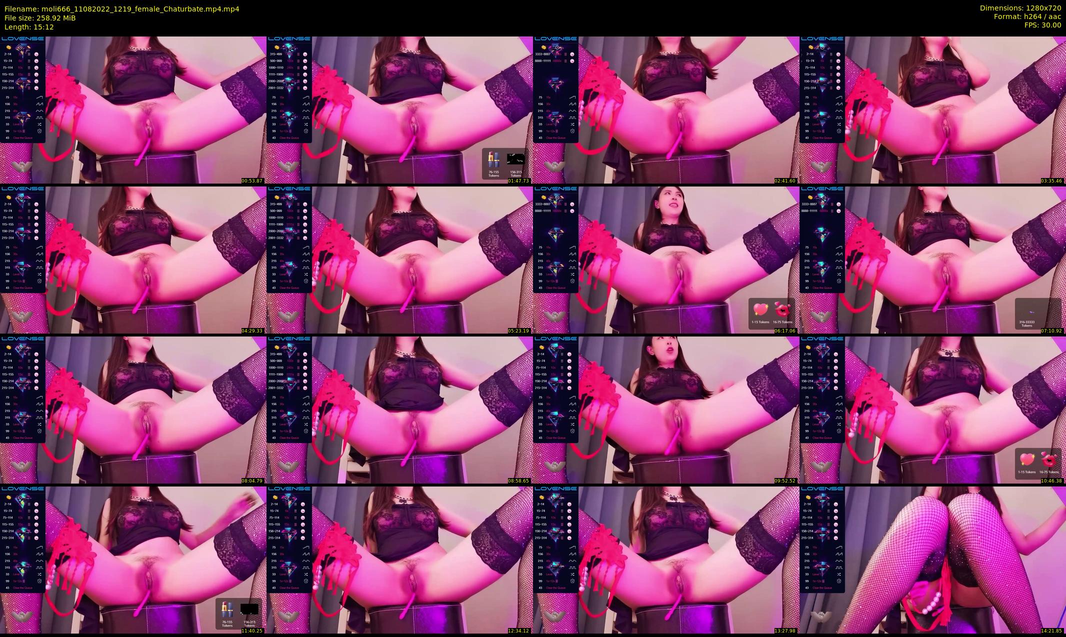 moli666 — 16 minute Chaturbate female cam show recording, 720p, Aug 11, 2022