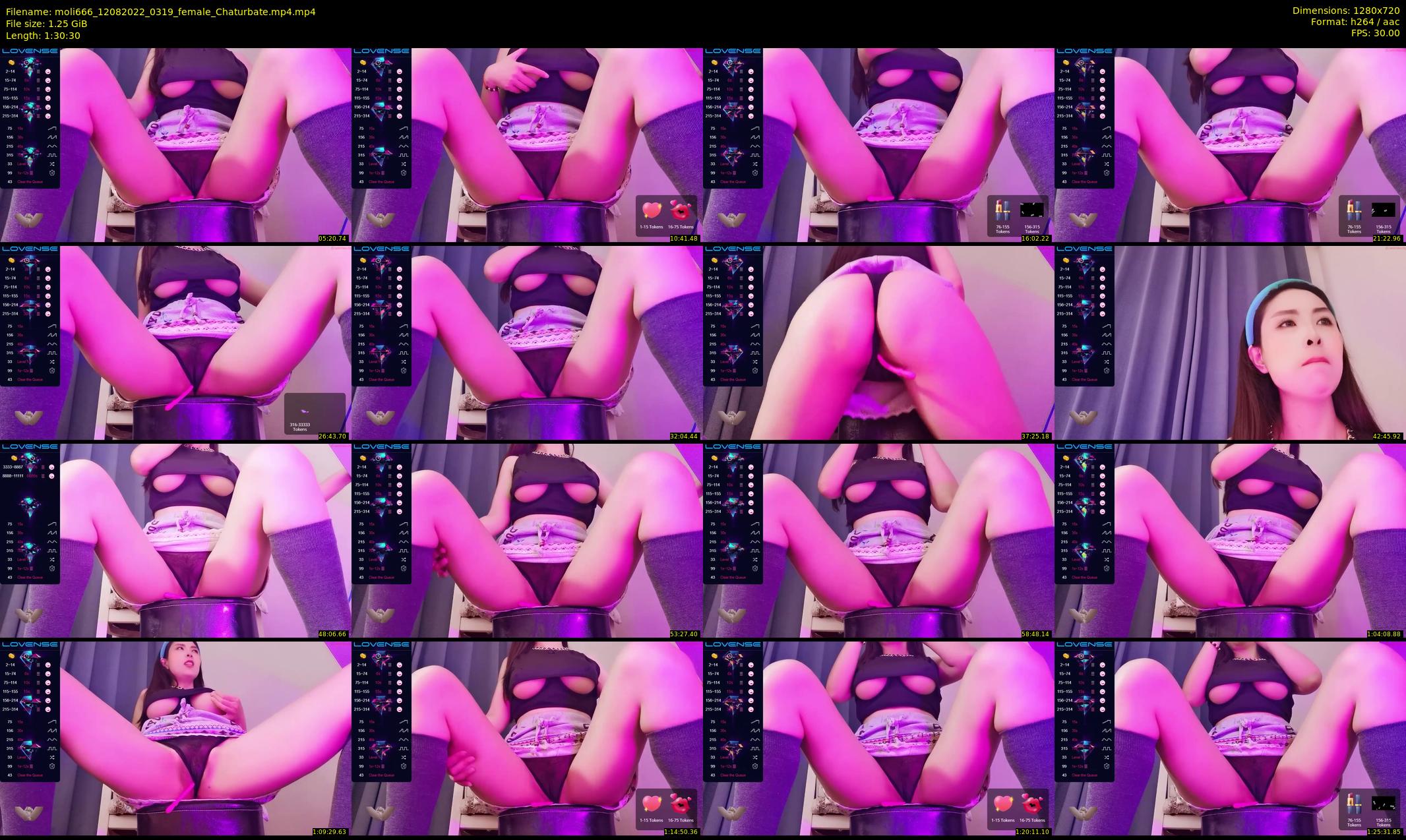 moli666 — 91 minute Chaturbate female cam show recording, 720p, Aug 12, 2022