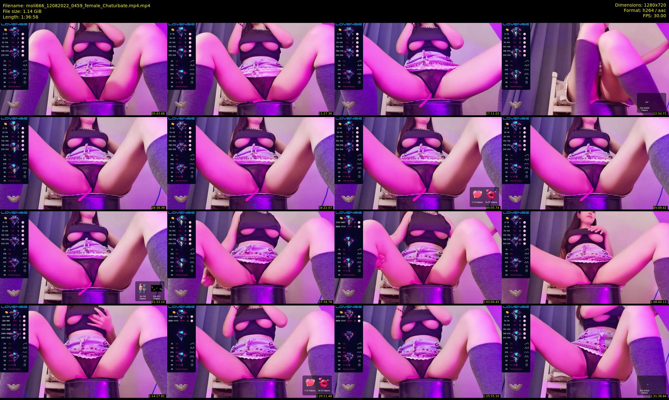 moli666 — 97 minute Chaturbate female cam show recording, 720p, Aug 12, 2022