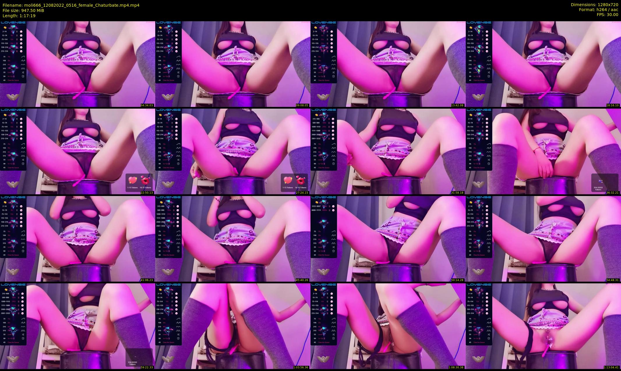 moli666 — 78 minute Chaturbate female cam show recording, 720p, Aug 12, 2022