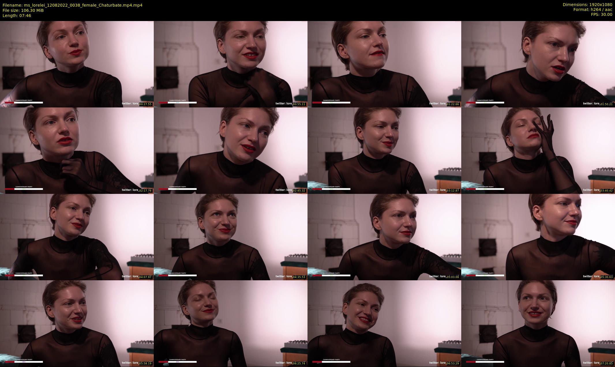 ms_lorelei — 8 minute Chaturbate female cam show recording, 1080p, Aug 12, 2022