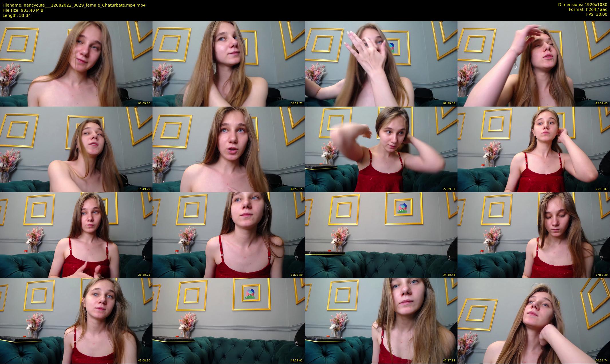 nancycute__ — 54 minute Chaturbate female cam show recording, 1080p, Aug 12, 2022