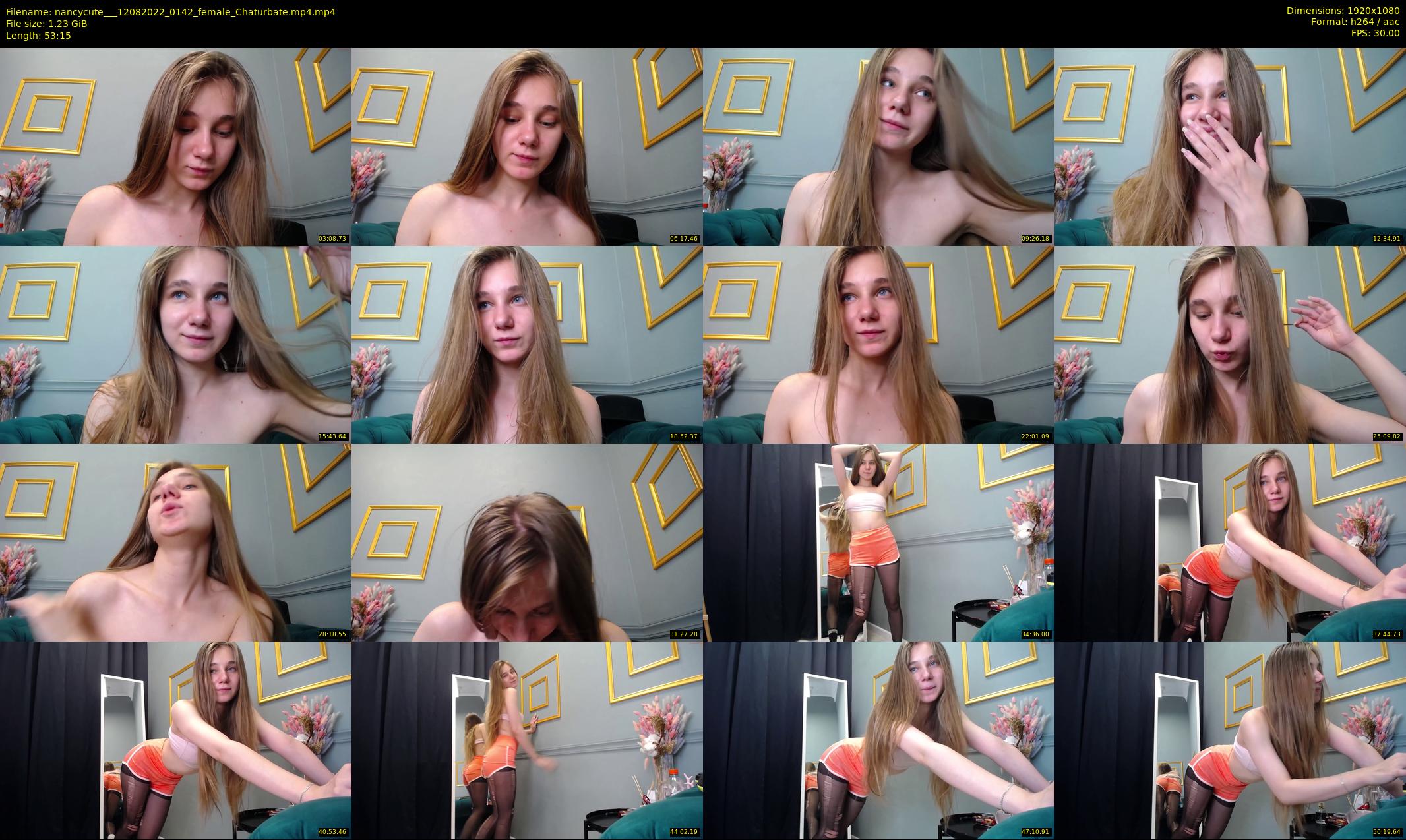 nancycute__ — 54 minute Chaturbate female cam show recording, 1080p, Aug 12, 2022