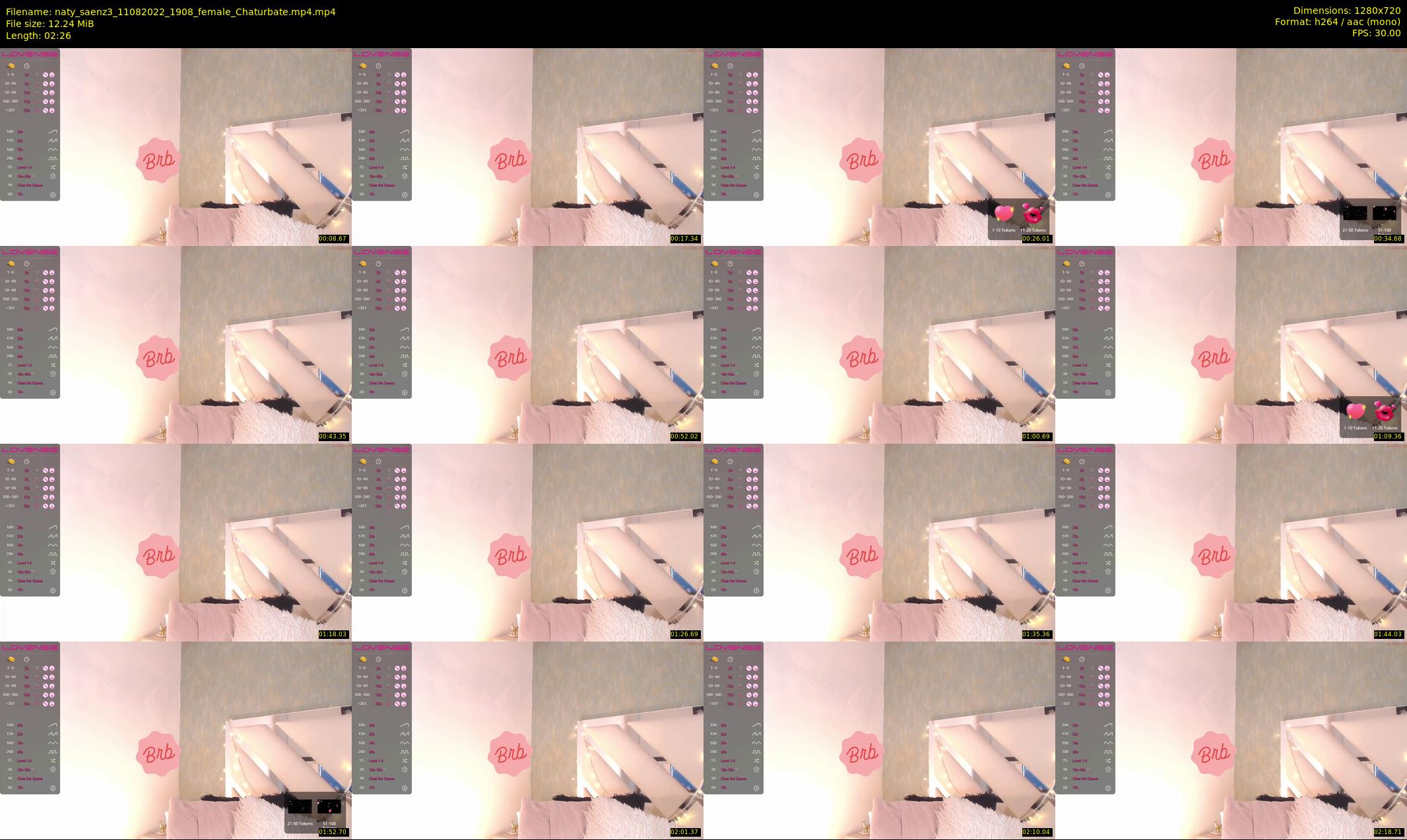 naty_saenz3 — 3 minute Chaturbate female cam show recording, 720p, Aug 11, 2022