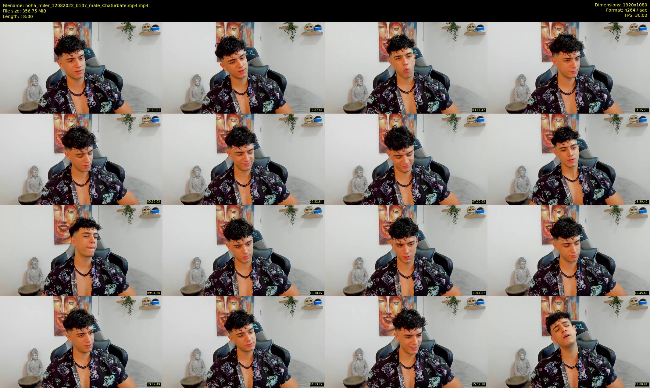 noha_miler — 18 minute Chaturbate male cam show recording, 1080p, Aug 12, 2022