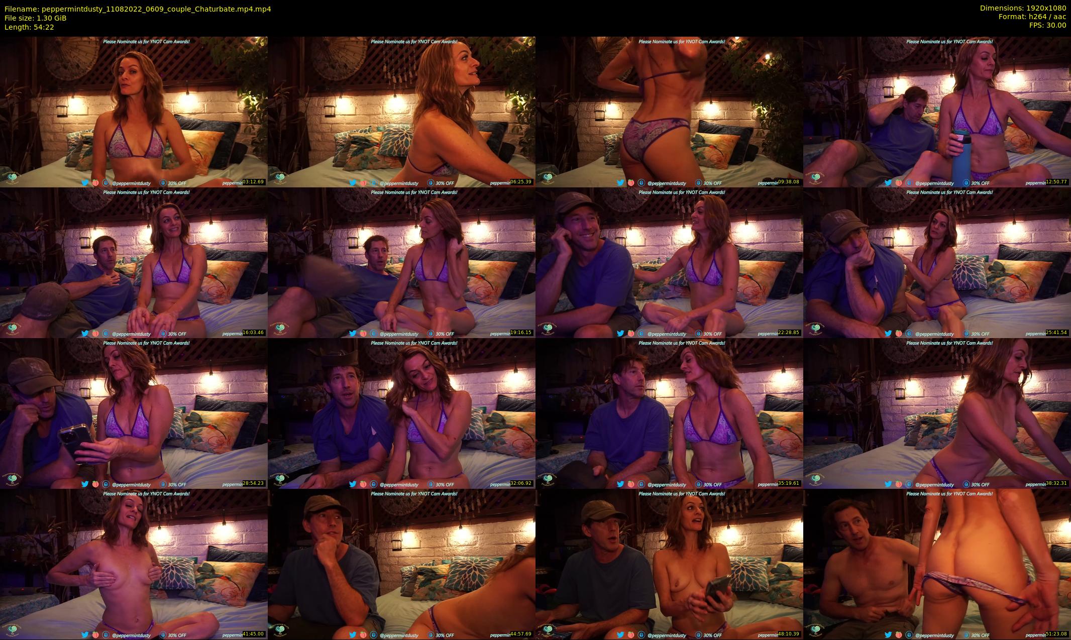 peppermintdusty — 55 minute Chaturbate couple cam show recording, 1080p, Aug 11, 2022