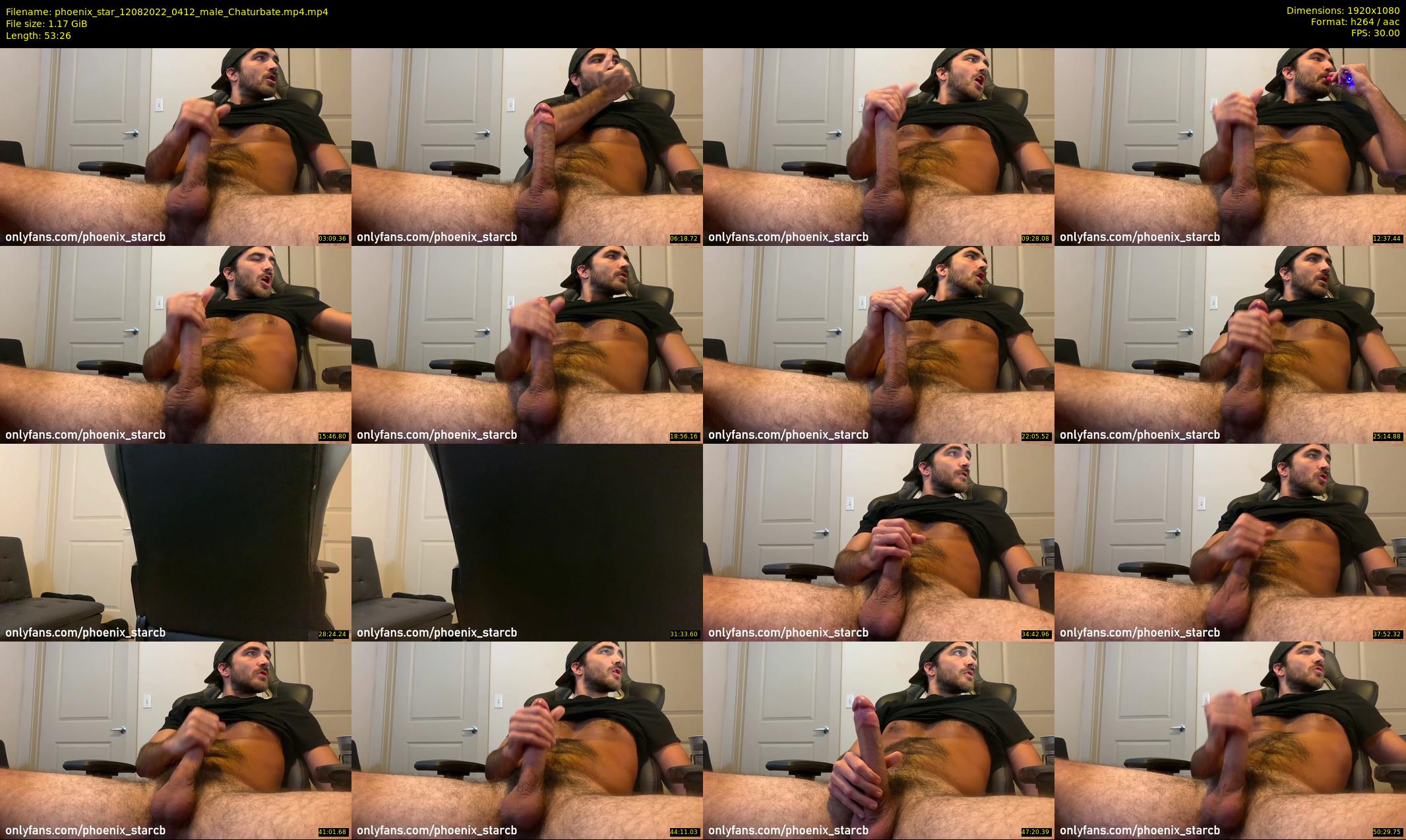 phoenix_star — 54 minute Chaturbate male cam show recording, 1080p, Aug 12, 2022