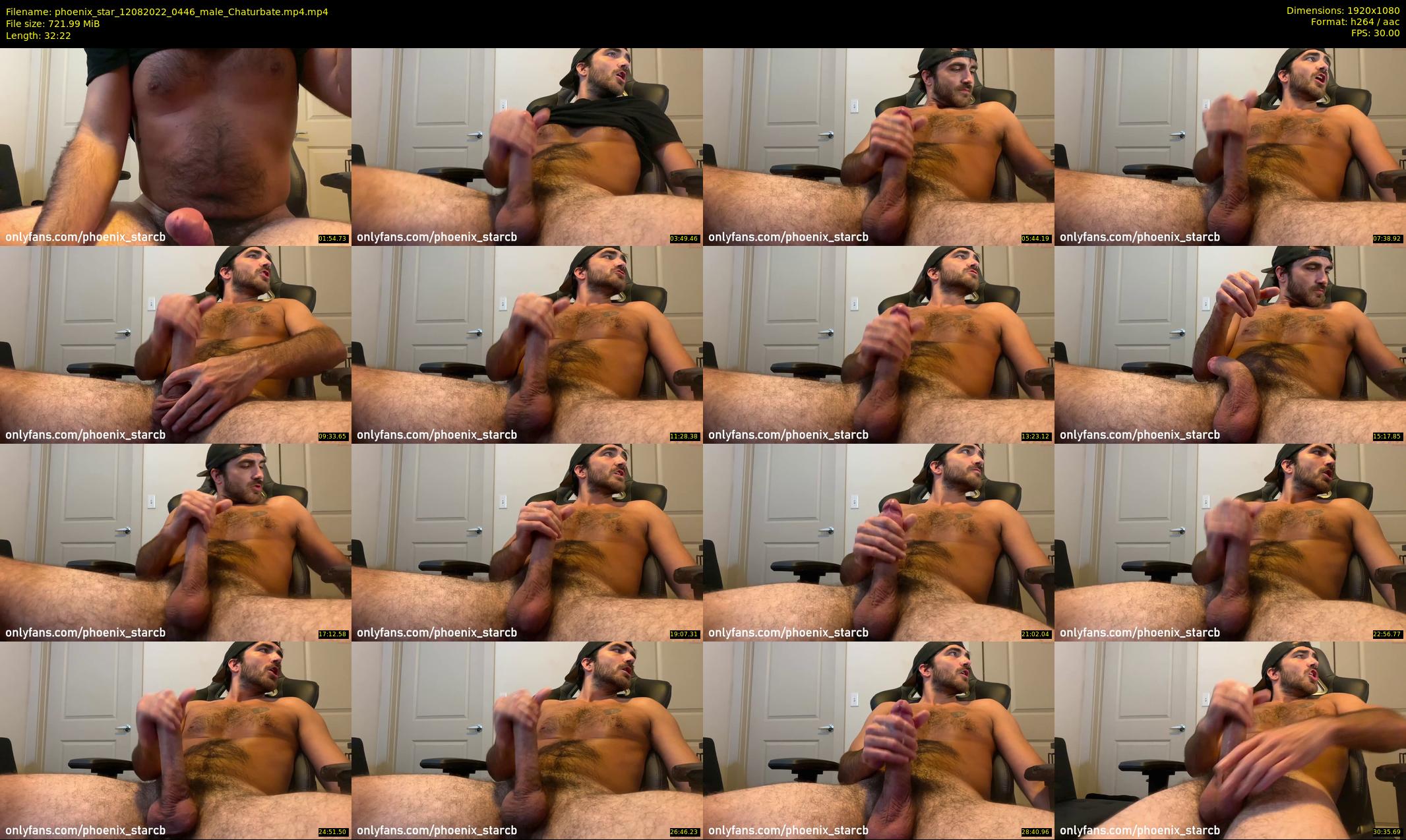 phoenix_star — 33 minute Chaturbate male cam show recording, 1080p, Aug 12, 2022