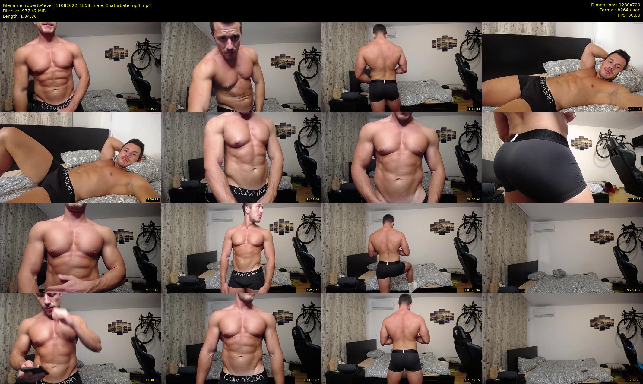 roberto4ever — 95 minute Chaturbate male cam show recording, 720p, Aug 11, 2022