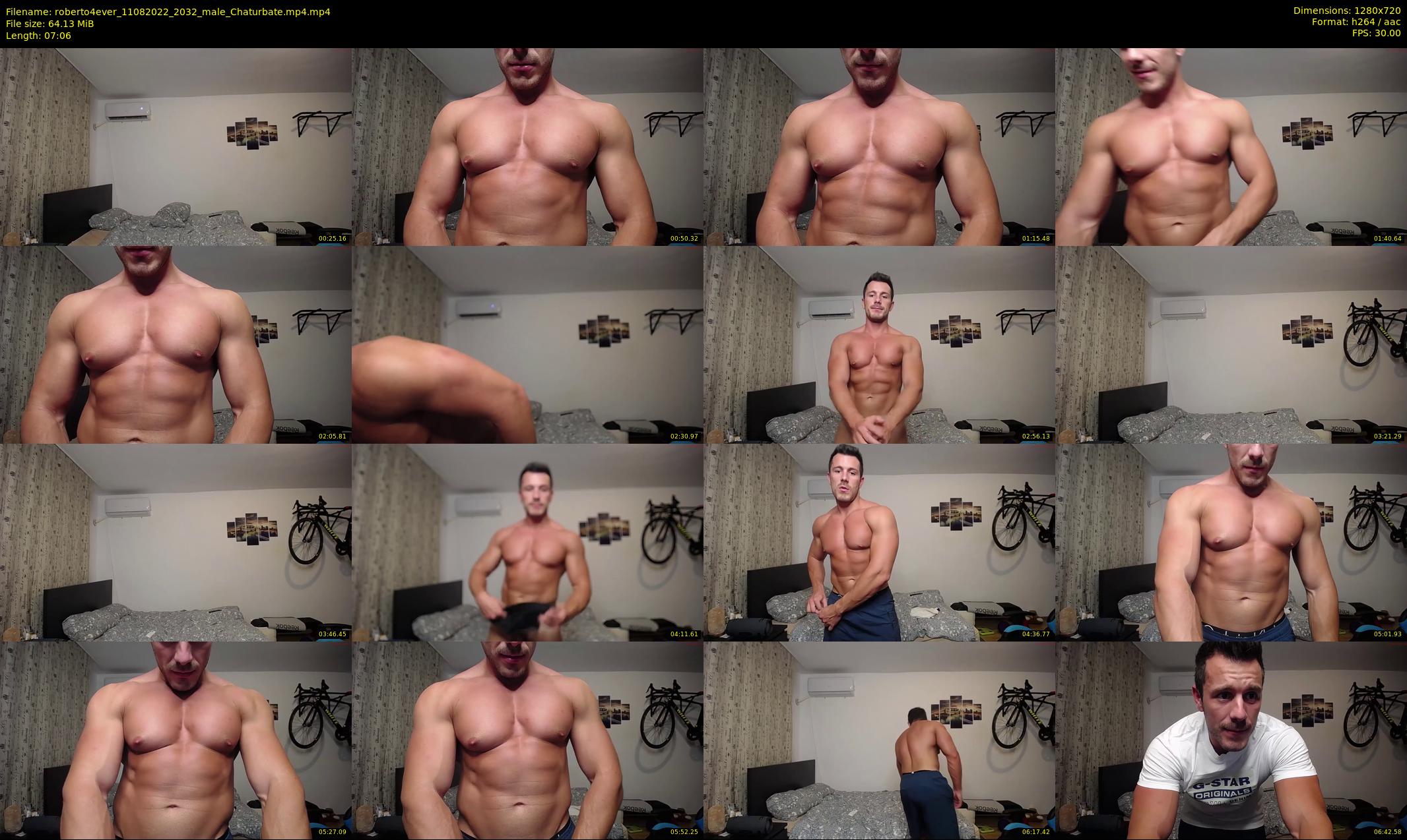 roberto4ever — 8 minute Chaturbate male cam show recording, 720p, Aug 11, 2022
