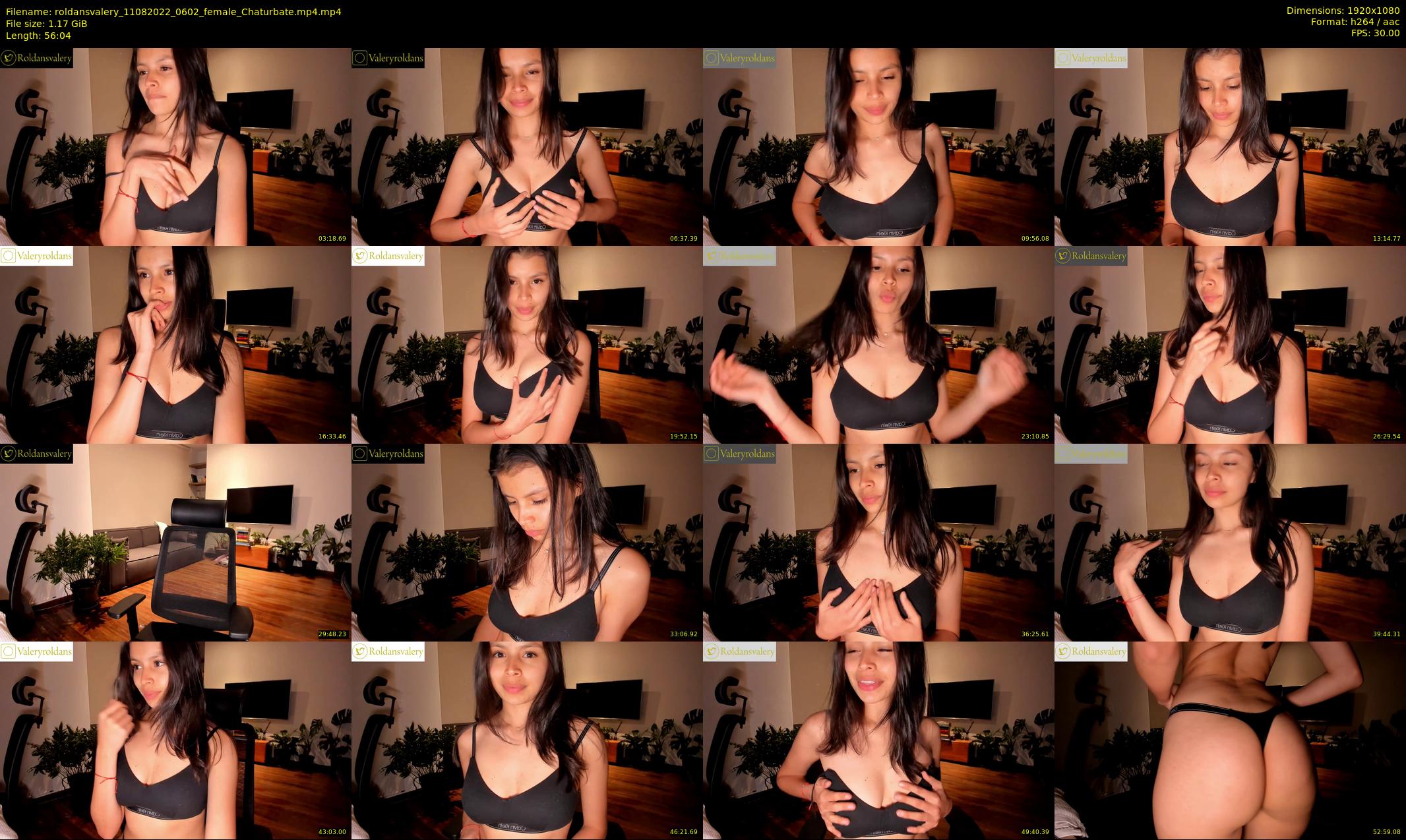 roldansvalery — 57 minute Chaturbate female cam show recording, 1080p, Aug 11, 2022
