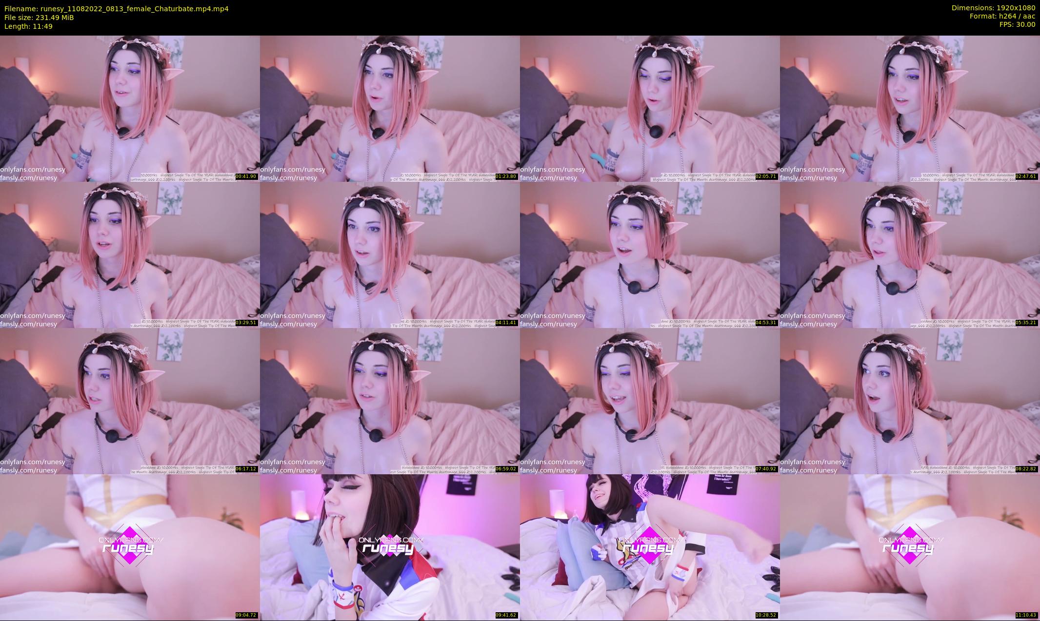 runesy — 12 minute Chaturbate female cam show recording, 1080p, Aug 11, 2022