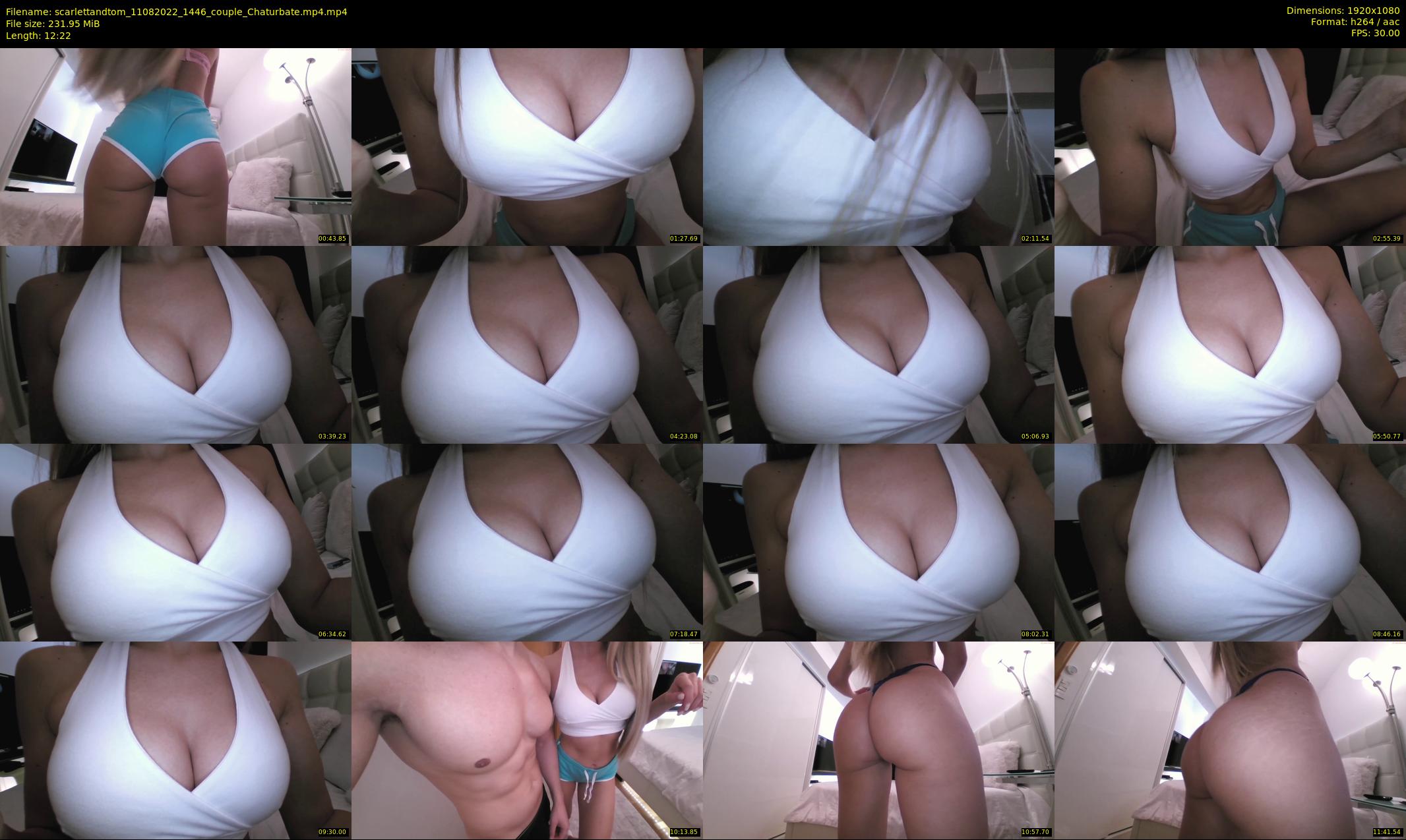 scarlettandtom — 13 minute Chaturbate couple cam show recording, 1080p, Aug 11, 2022