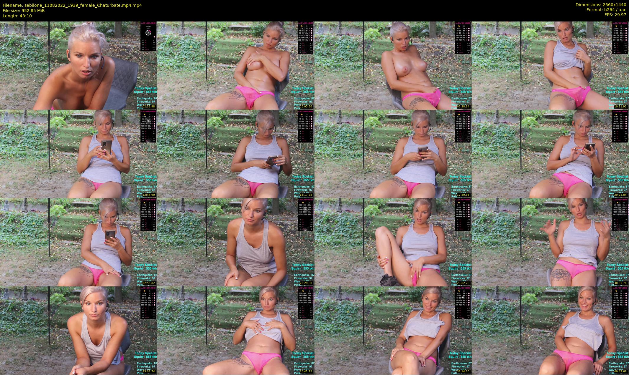 sebilone — 44 minute Chaturbate couple cam show recording, 1080p, Aug 11, 2022