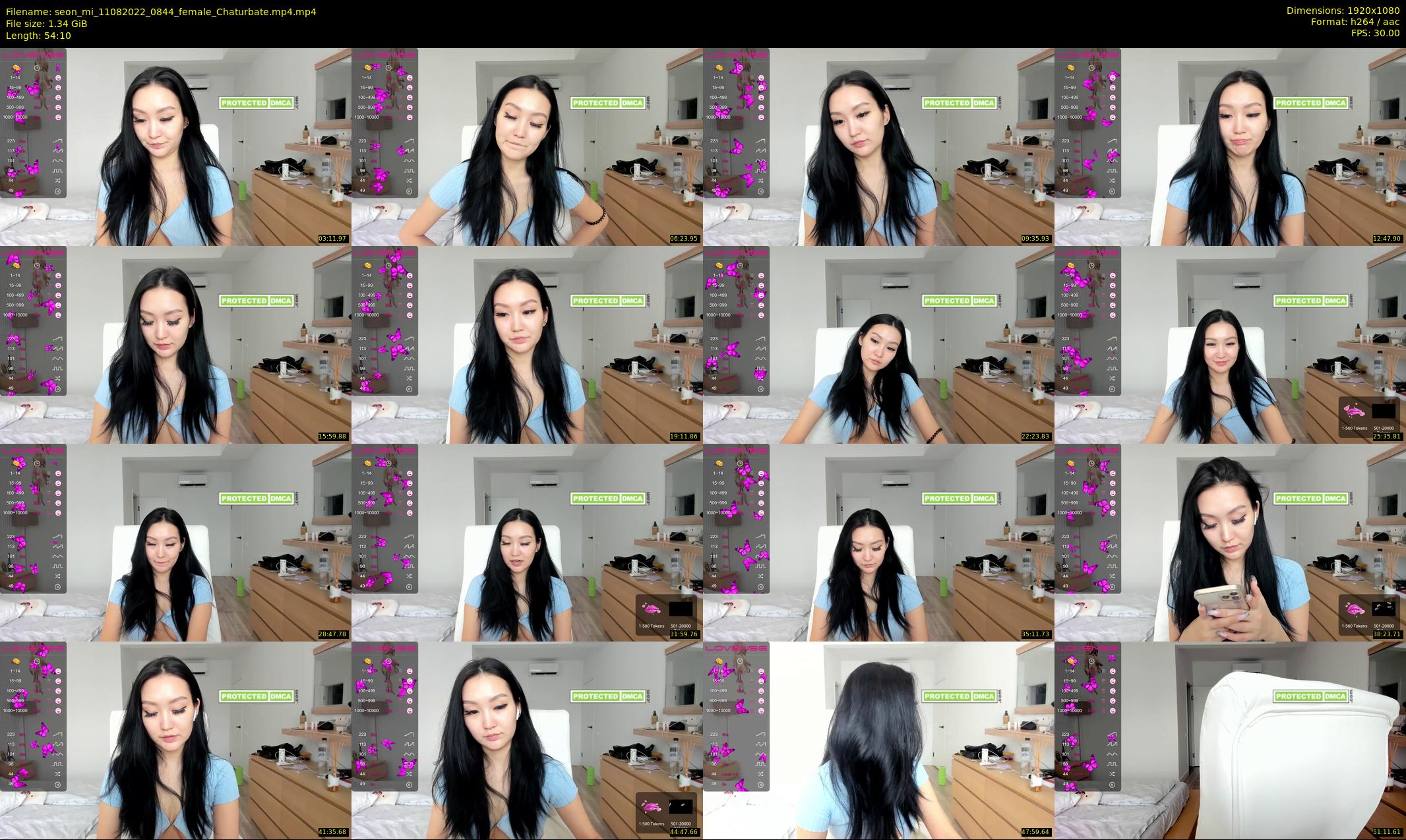 seon_mi — 55 minute Chaturbate female cam show recording, 1080p, Aug 11, 2022