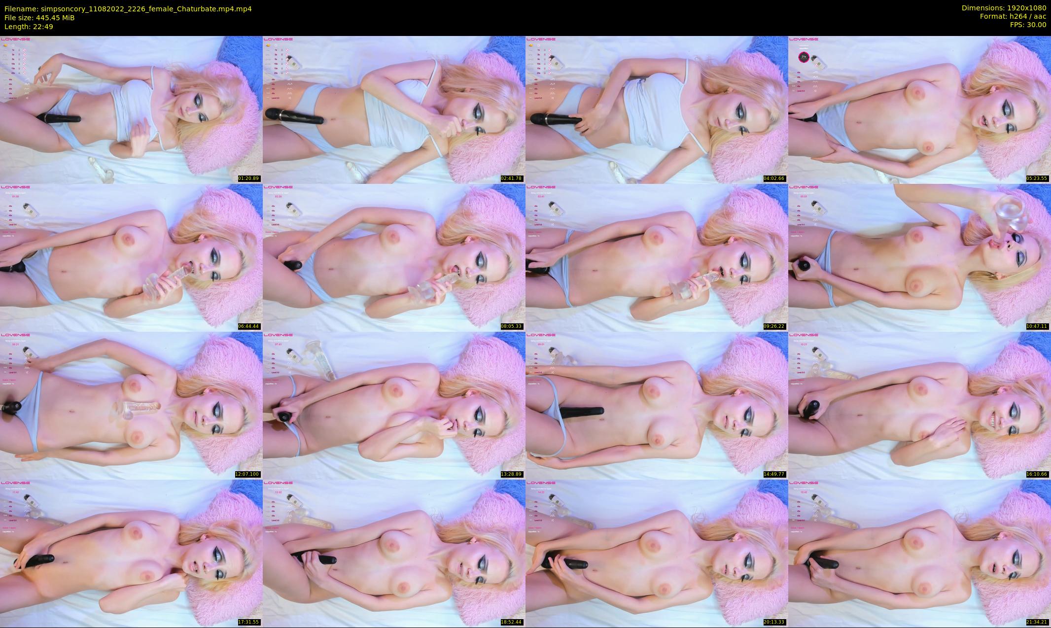 simpsoncory — 23 minute Chaturbate female cam show recording, 1080p, Aug 11, 2022