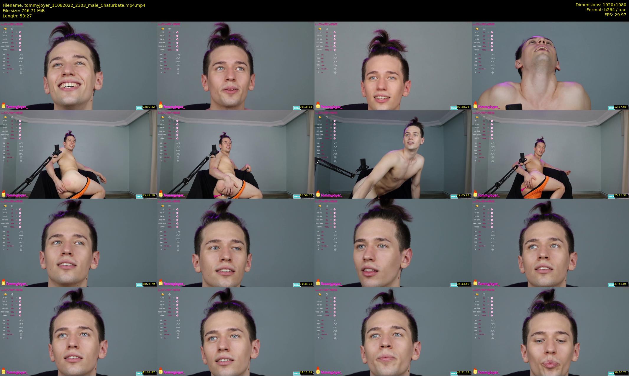 tommyjoyer — 54 minute Chaturbate male cam show recording, 1080p, Aug 11, 2022