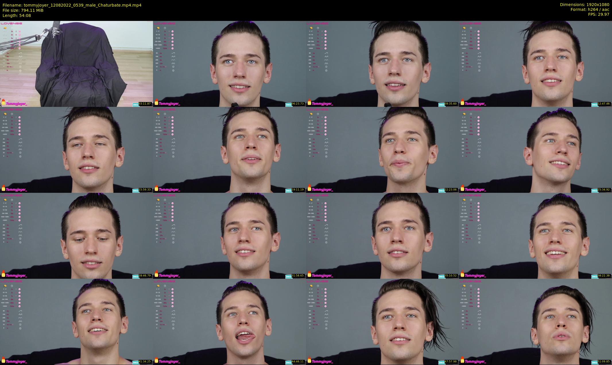 tommyjoyer — 55 minute Chaturbate male cam show recording, 1080p, Aug 12, 2022