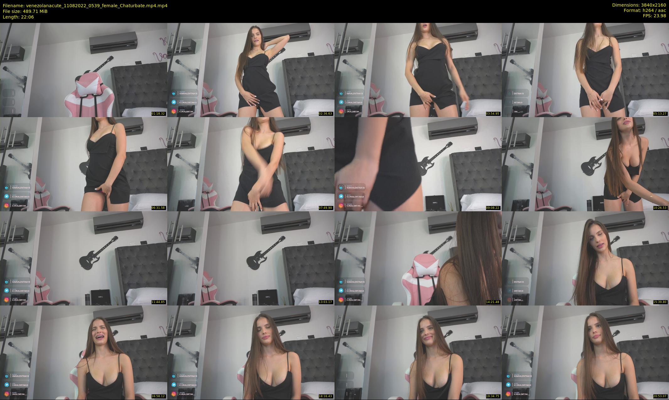 venezolanacute — 23 minute Chaturbate female cam show recording, 4K, Aug 11, 2022
