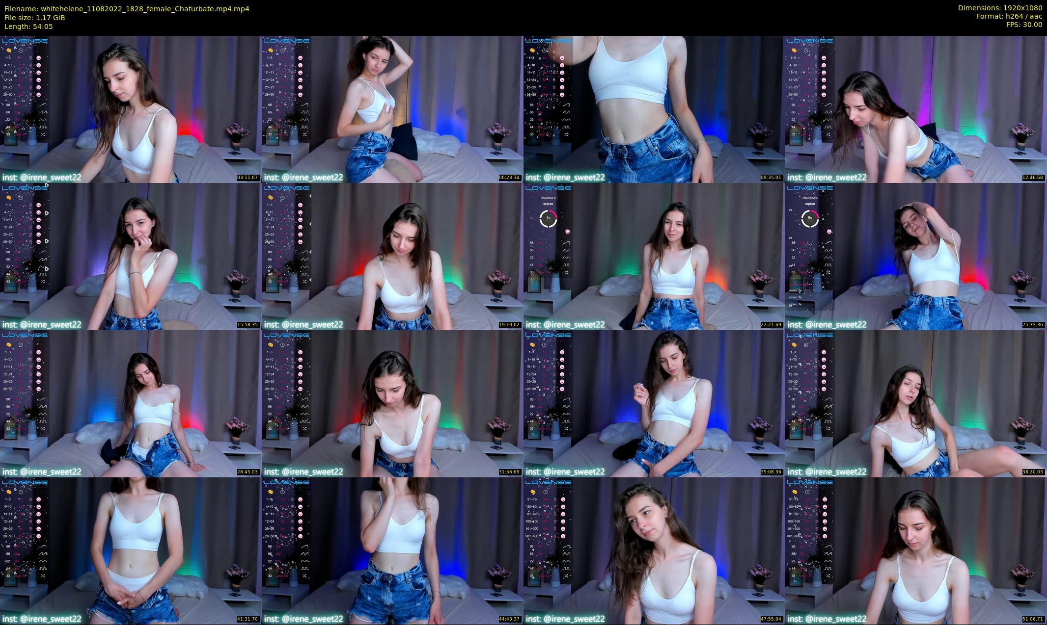 whitehelene — 55 minute Chaturbate female cam show recording, 1080p, Aug 11, 2022