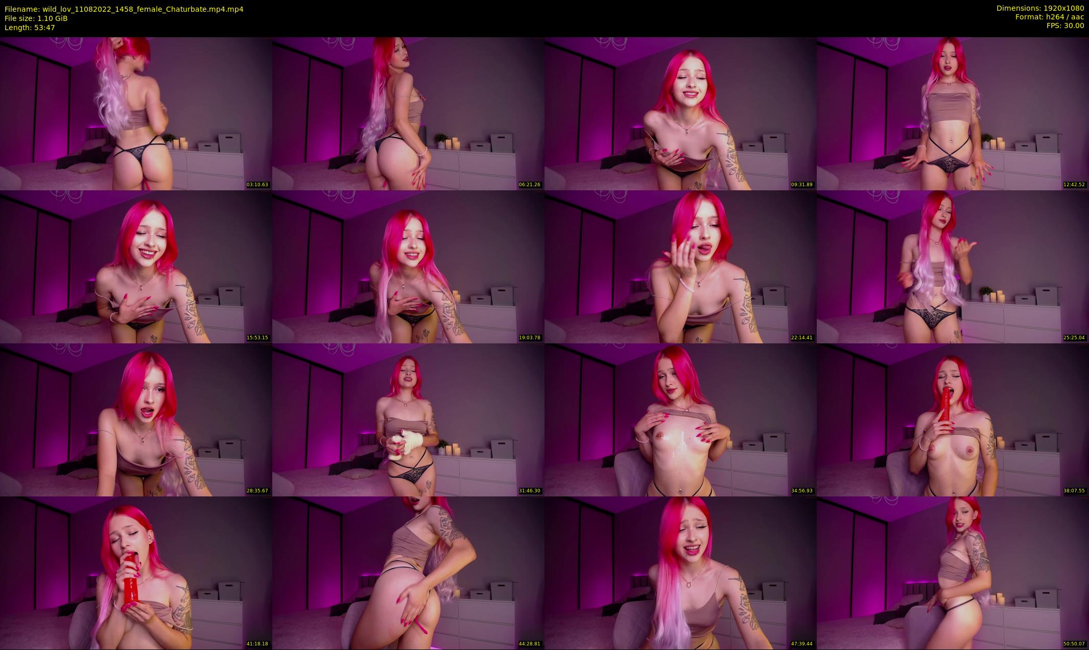 wild_lov — 54 minute Chaturbate female cam show recording, 1080p, Aug 11, 2022
