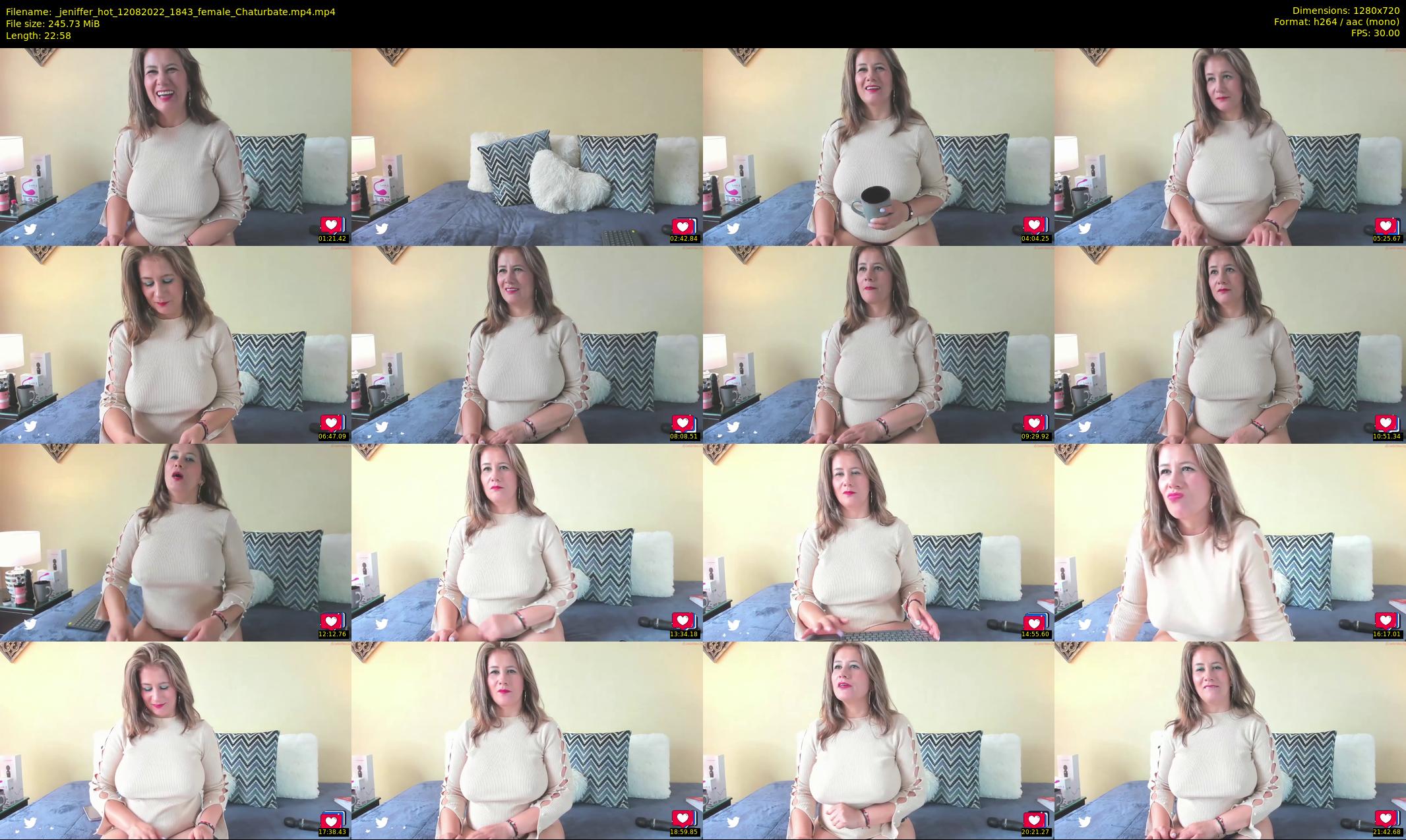 _jeniffer_hot — 23 minute Chaturbate female cam show recording, 720p, Aug 12, 2022
