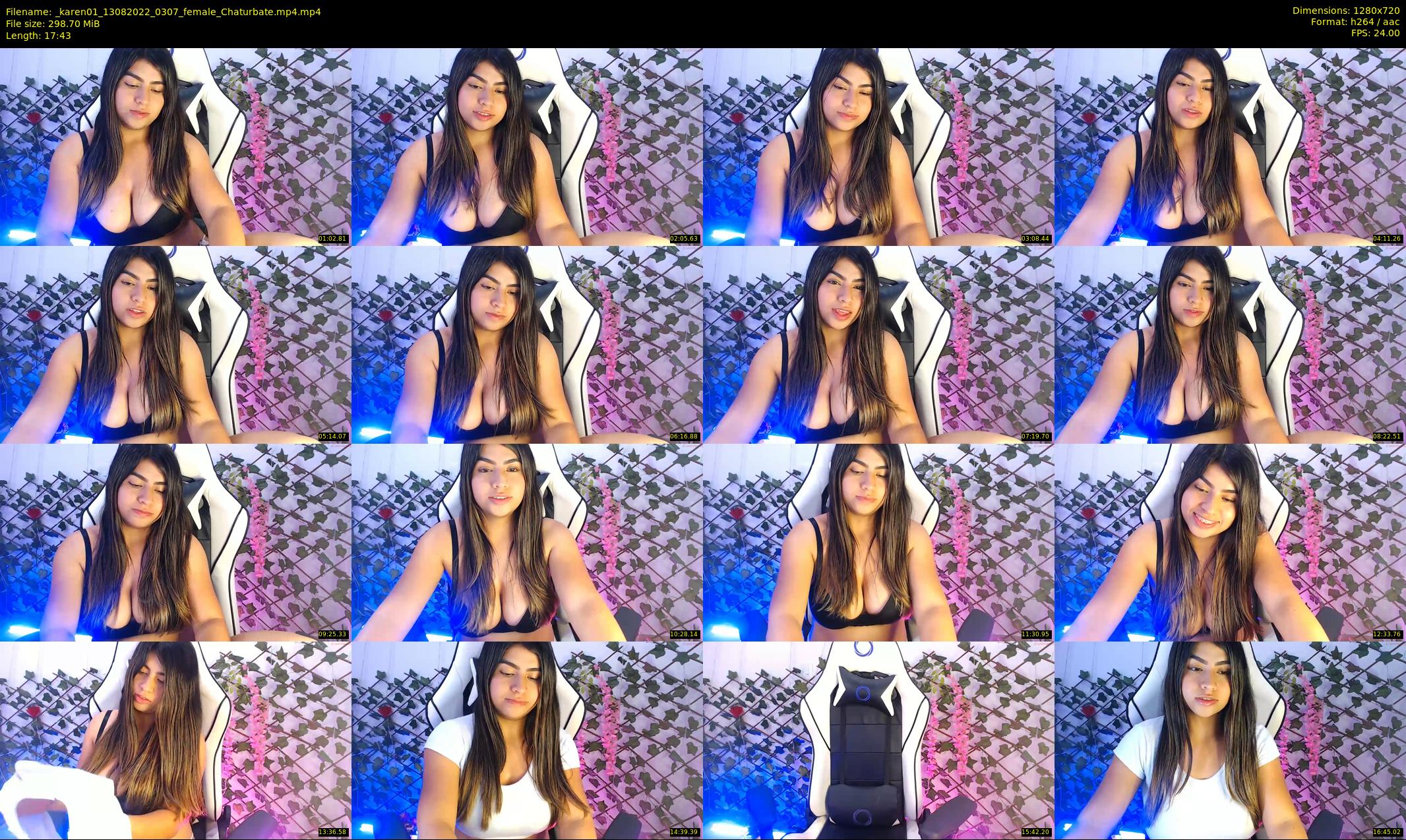 _karen01 — 18 minute Chaturbate female cam show recording, 720p, Aug 13, 2022