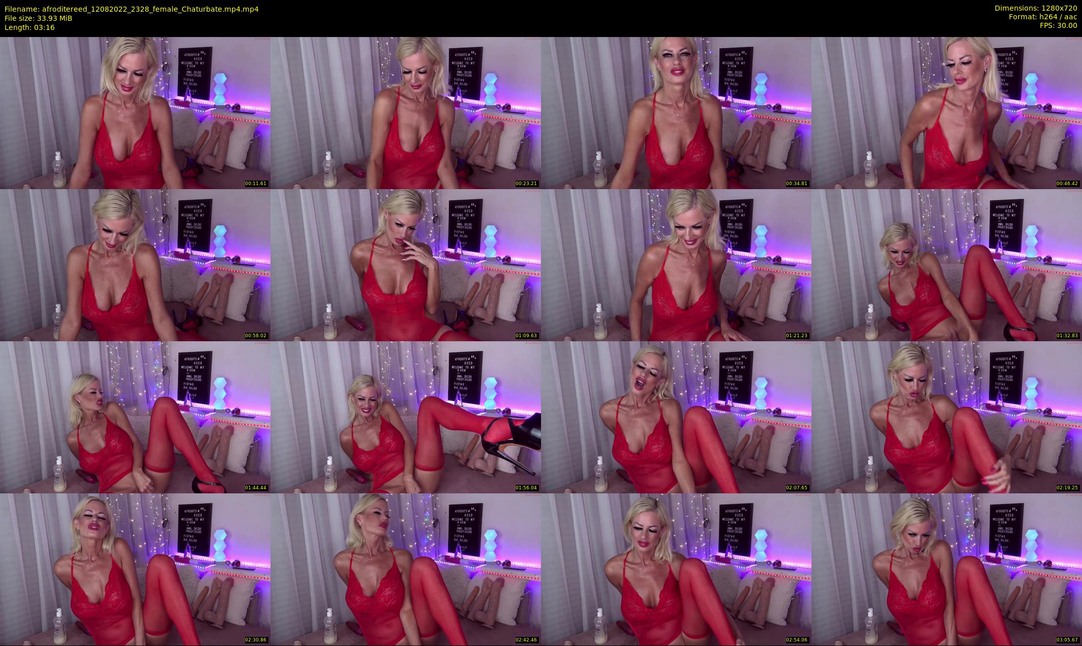 afroditereed — 4 minute Chaturbate female cam show recording, 720p, Aug 12, 2022