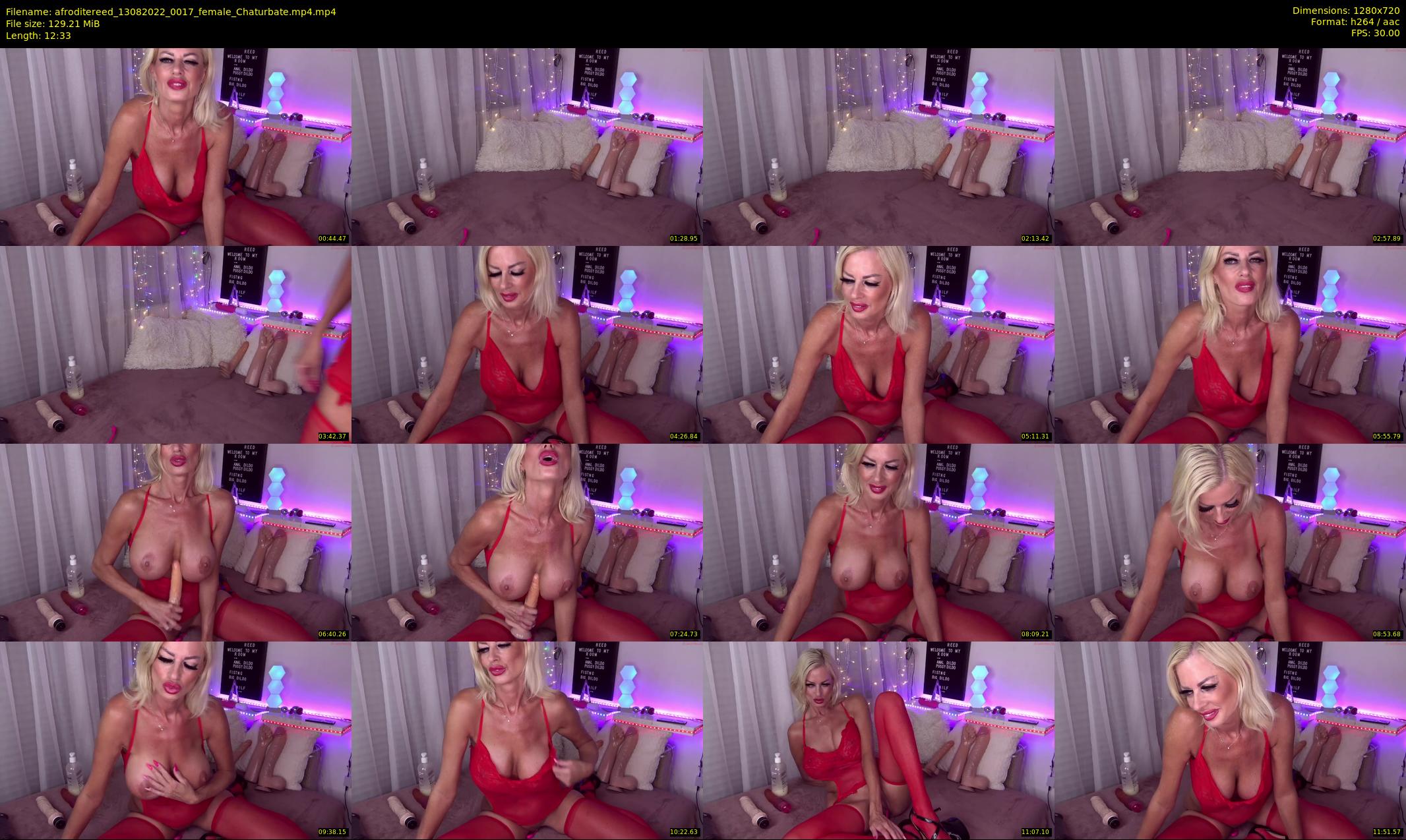 afroditereed — 13 minute Chaturbate female cam show recording, 720p, Aug 13, 2022