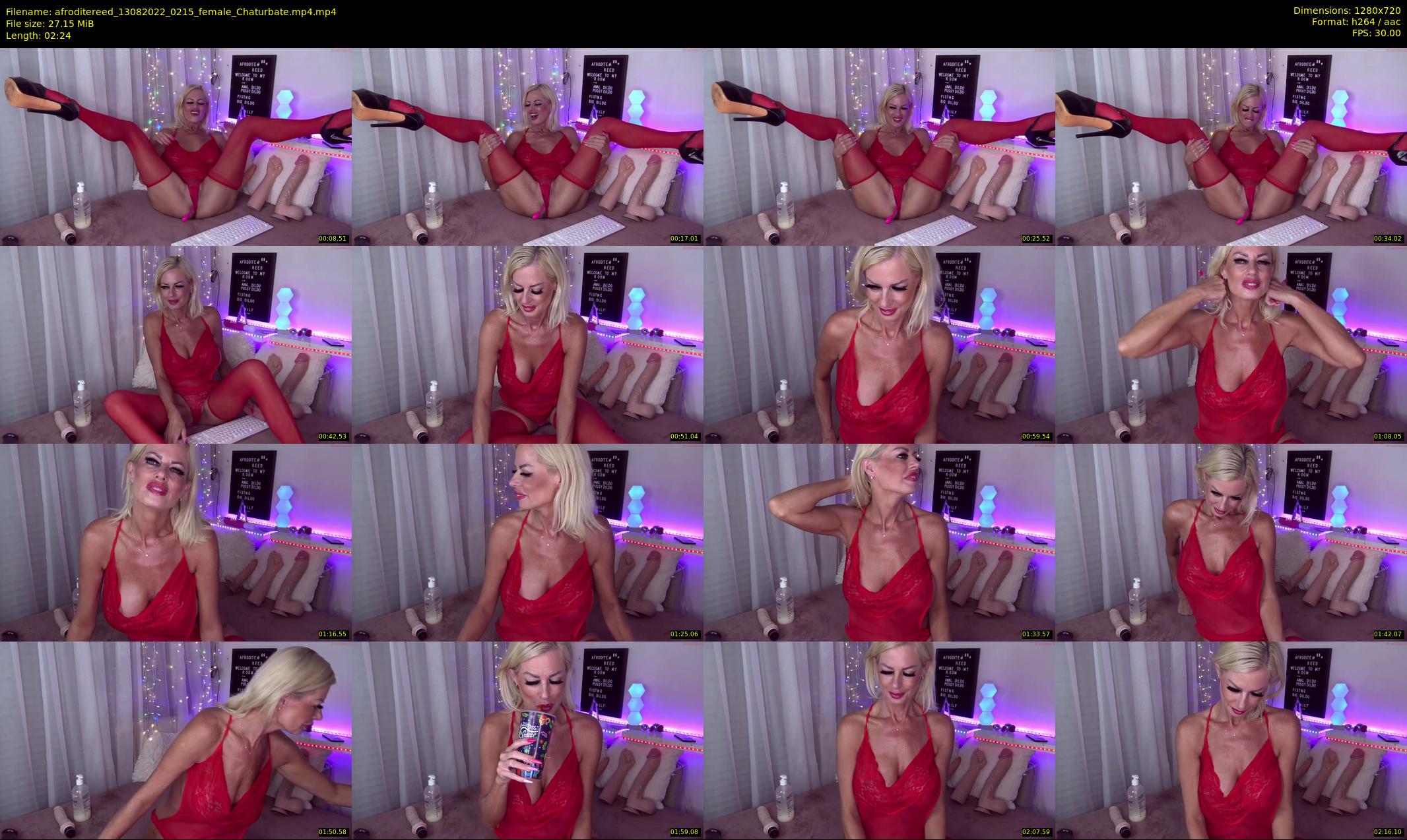 afroditereed — 3 minute Chaturbate female cam show recording, 720p, Aug 13, 2022