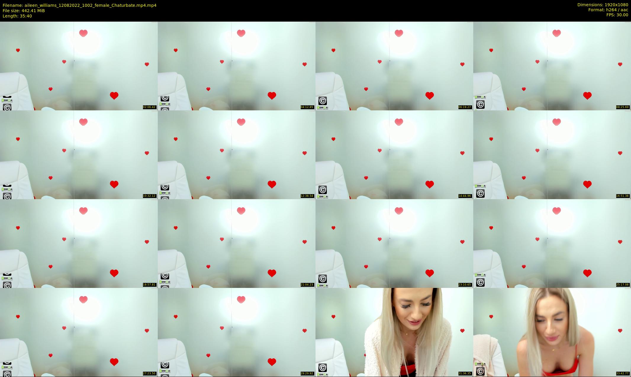 aileen_williams — 36 minute Chaturbate female cam show recording, 1080p, Aug 12, 2022
