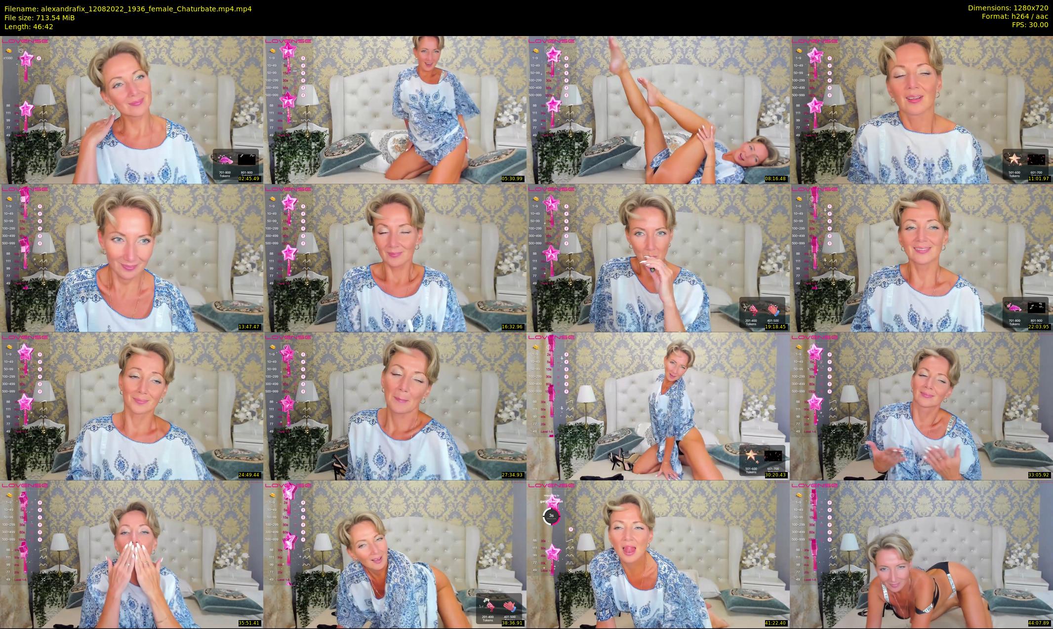 alexandrafix — 47 minute Chaturbate female cam show recording, 720p, Aug 12, 2022