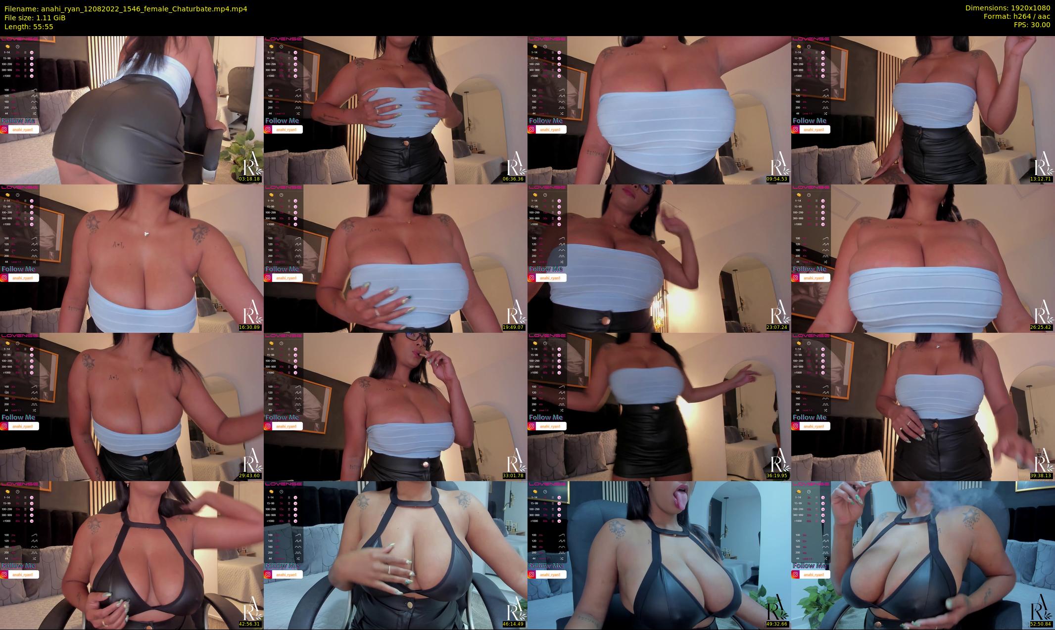 anahi_ryan — 56 minute Chaturbate female cam show recording, 1080p, Aug 12, 2022