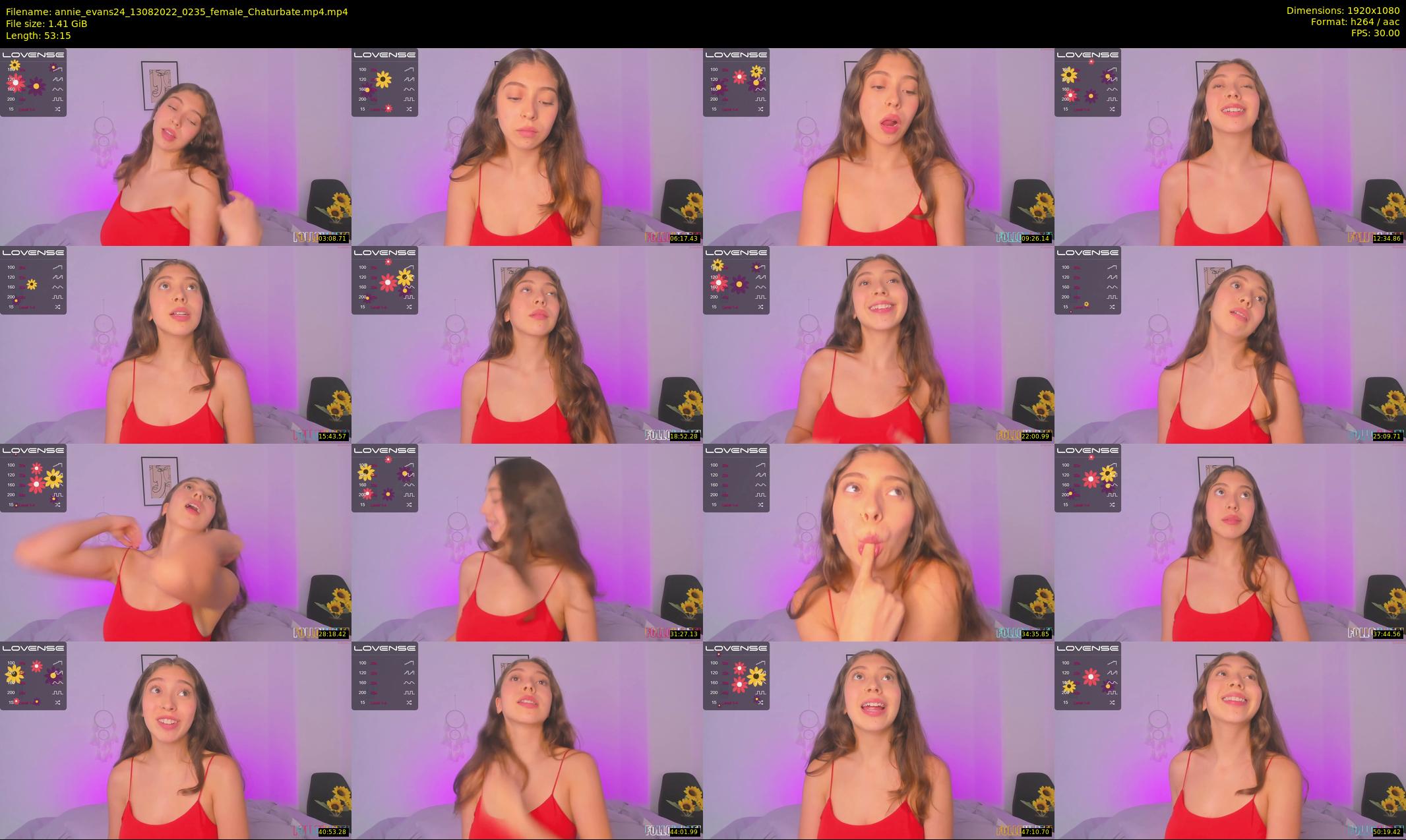 annie_evans24 — 54 minute Chaturbate female cam show recording, 1080p, Aug 13, 2022
