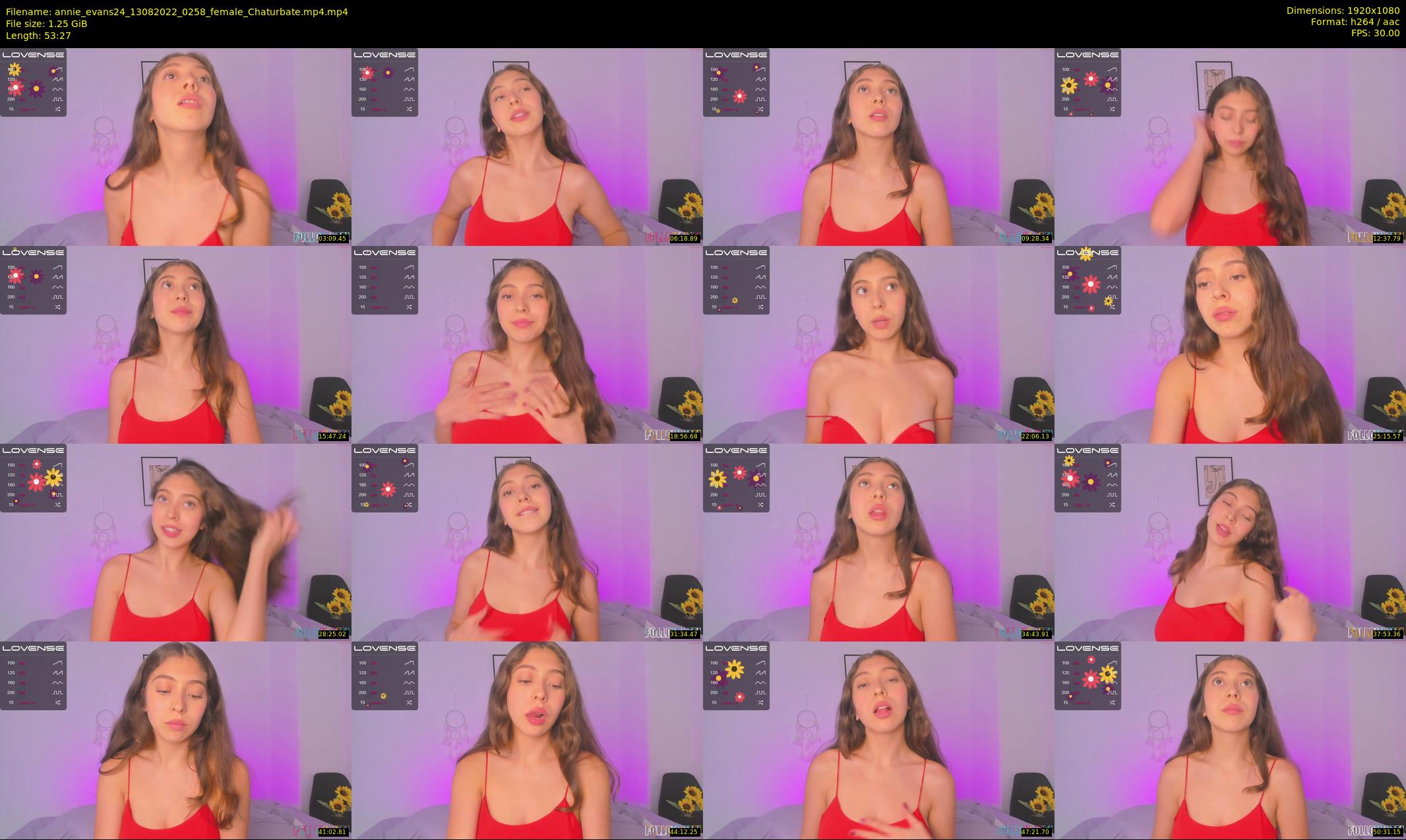 annie_evans24 — 54 minute Chaturbate female cam show recording, 1080p, Aug 13, 2022